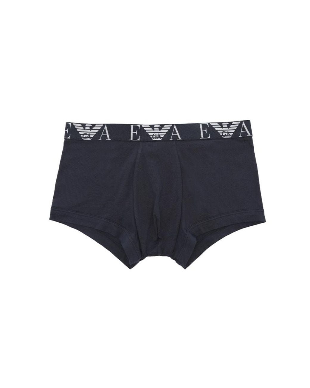 Emporio Armani Blue Logo Boxer Briefs 3-Pack for men
