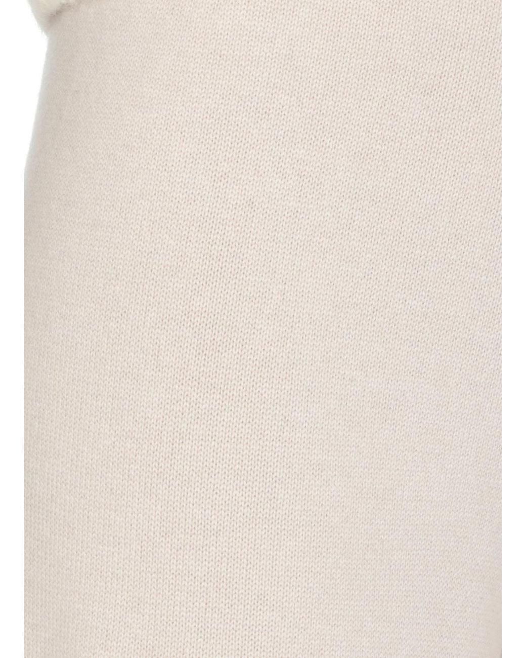 Fabiana Filippi White Wide-Leg Knitted Trousers
