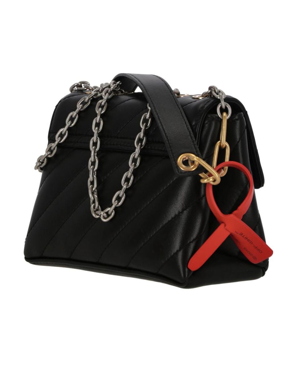 Off-White c/o Virgil Abloh Black Logo Quilted Bag