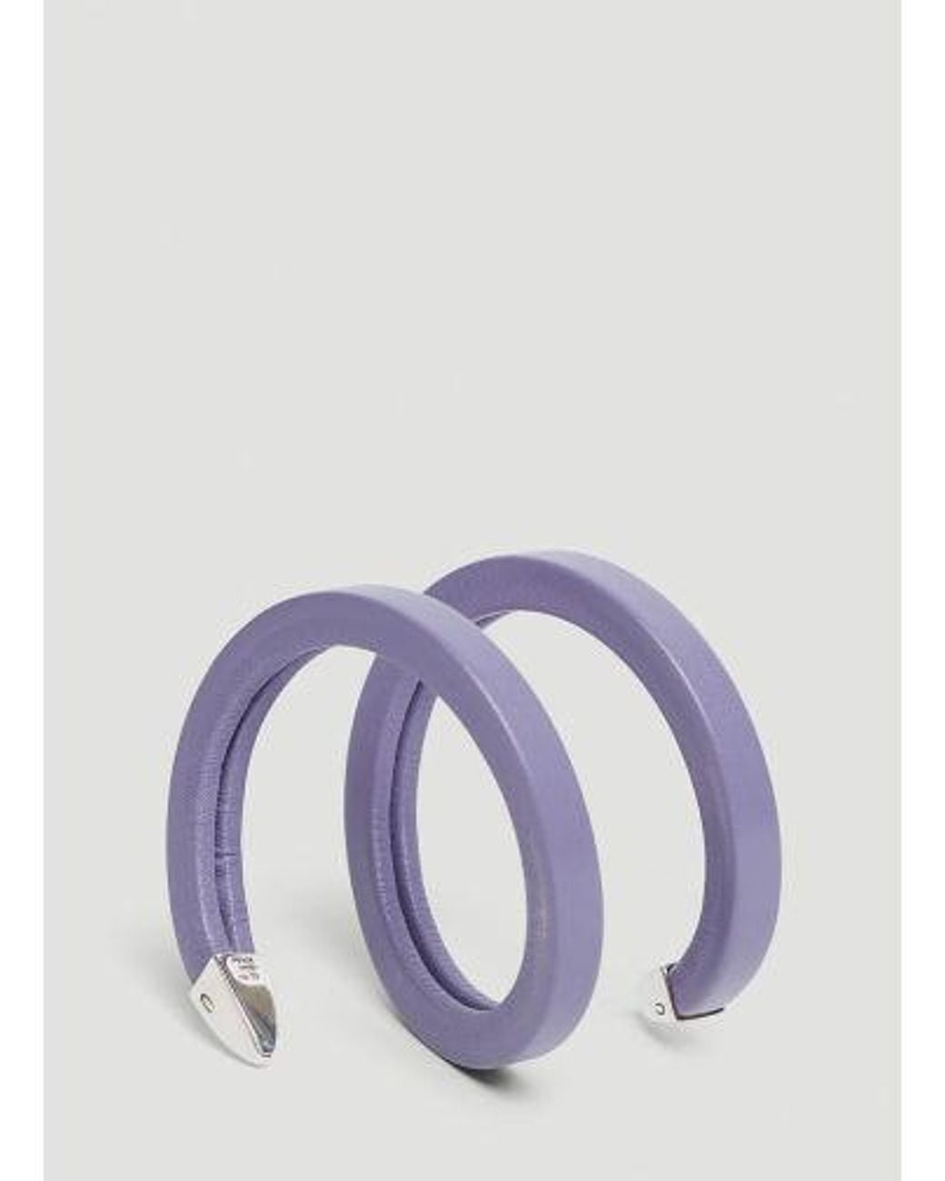 Bottega Veneta White Coiled Cuff Bracelet