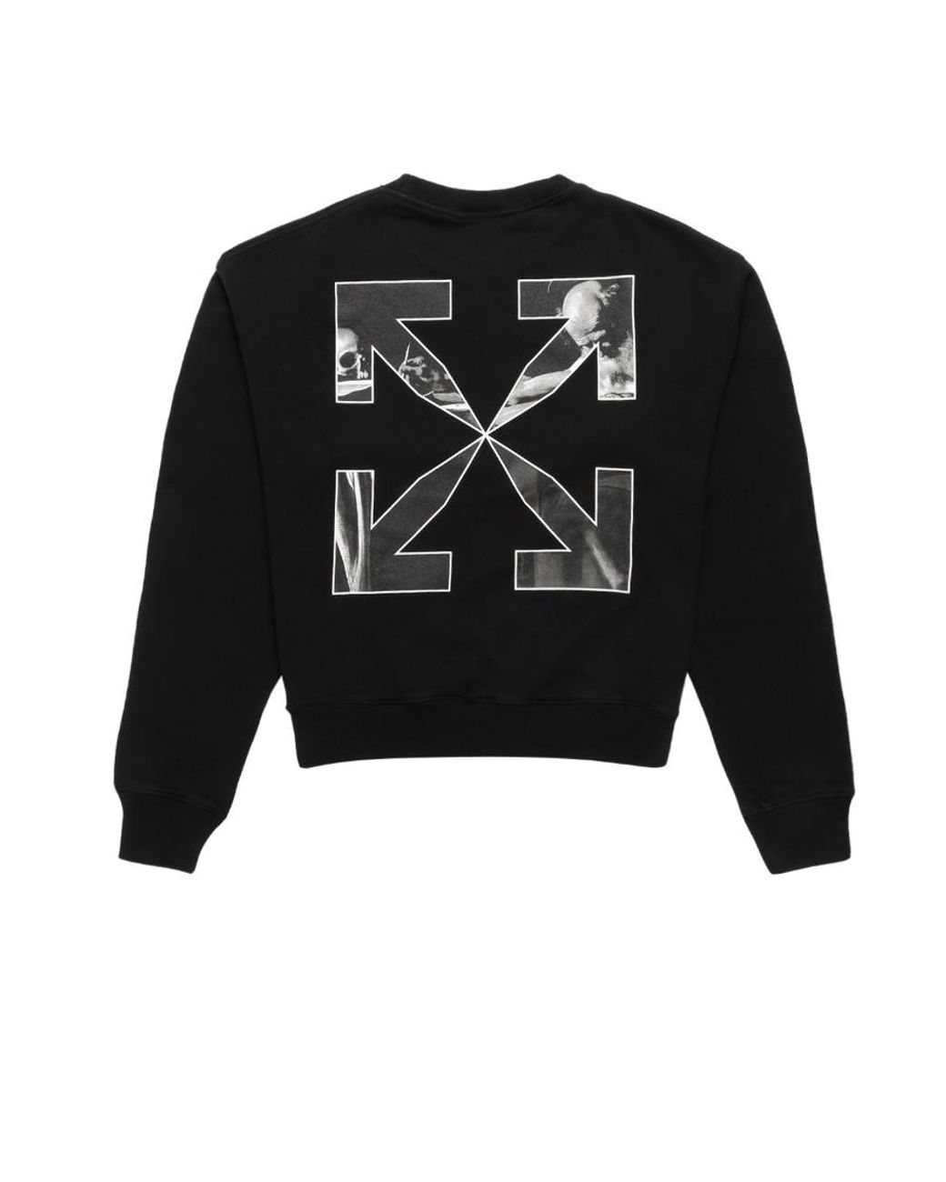Off-White c/o Virgil Abloh Black Caravagio Arrow Over Crewneck Sweatshirt for men