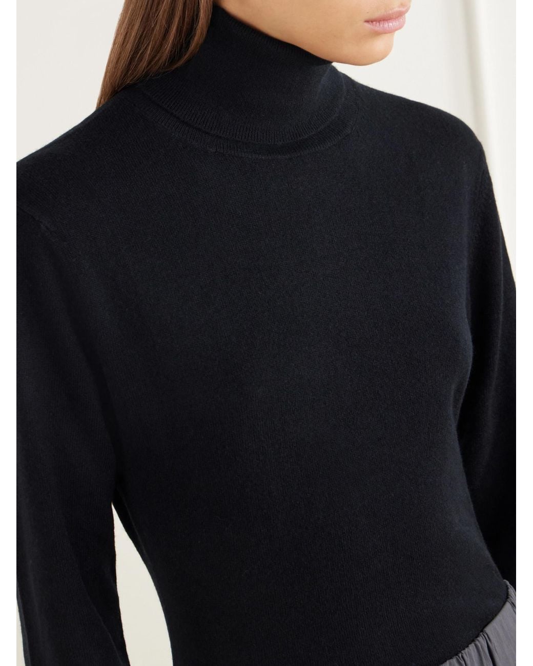 Allude Black Bodysuit Top