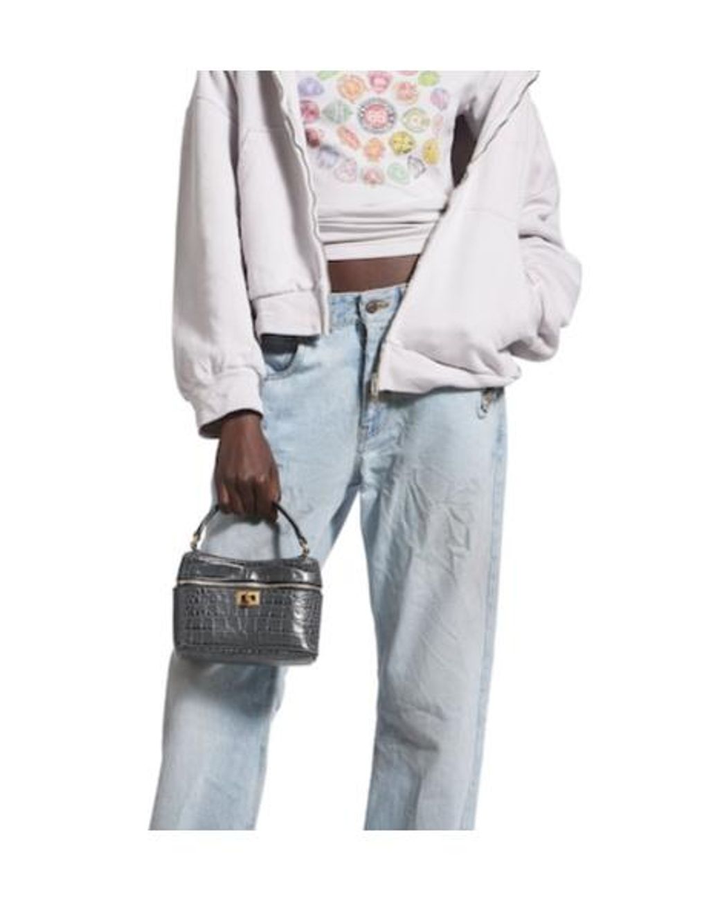 Balenciaga Black Rodeo Vanity Tote Bag