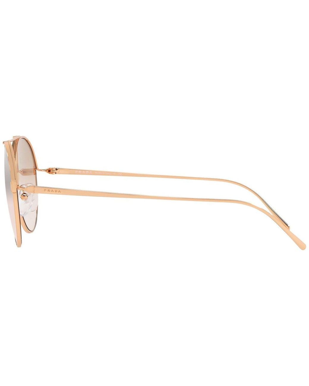 Prada White Logo Gradient Sunglasses