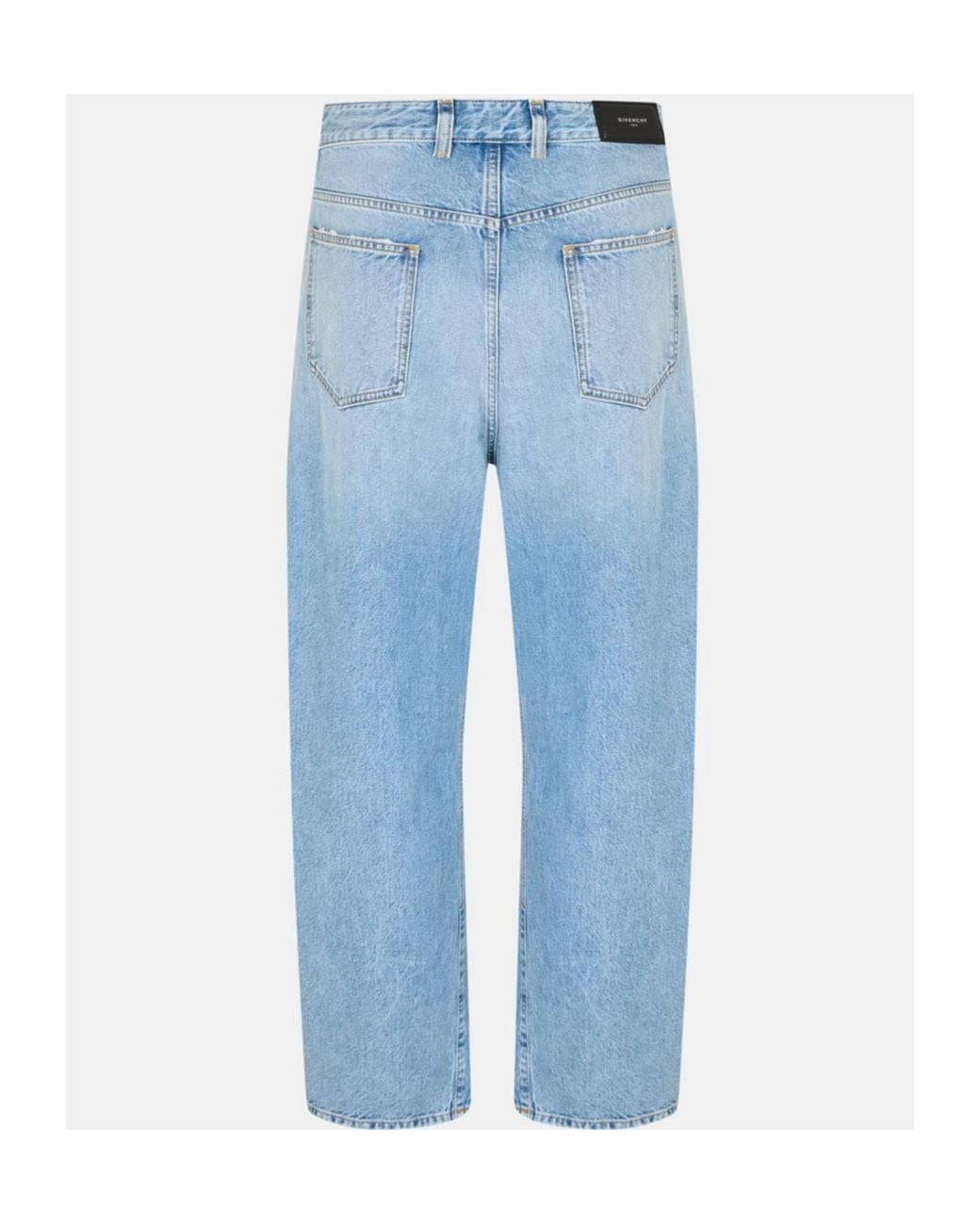 Givenchy Blue Seamed Straight-Leg Jeans for men