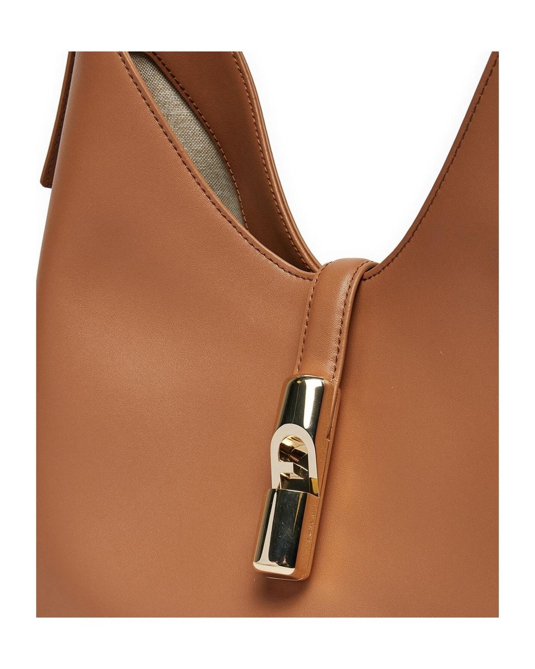 Furla Brown Goccia Medium Hobo Bag