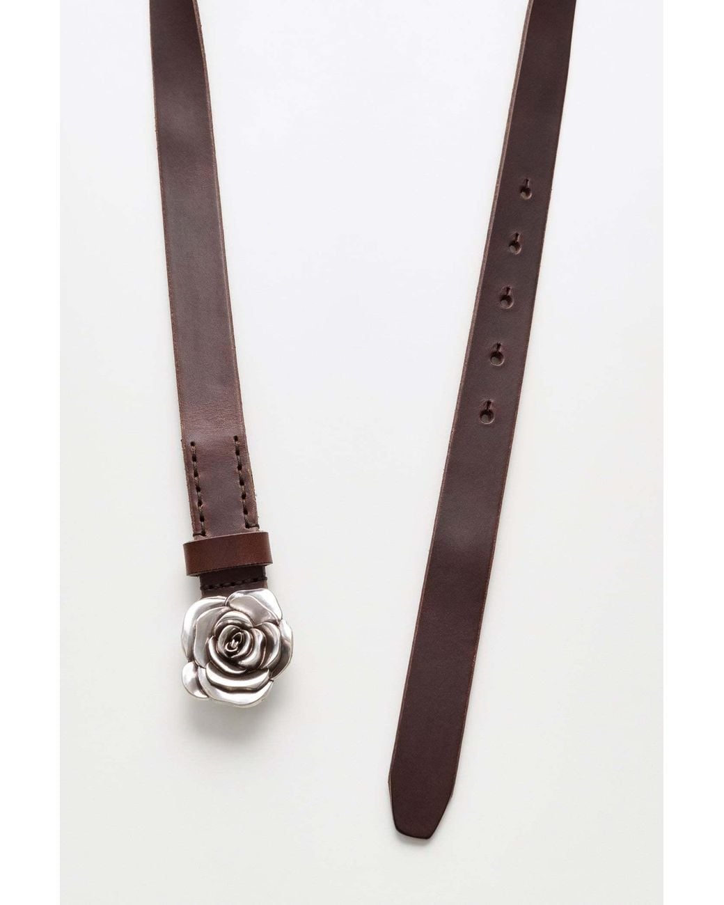 Our Legacy Brown Rose Buckle Belt for men