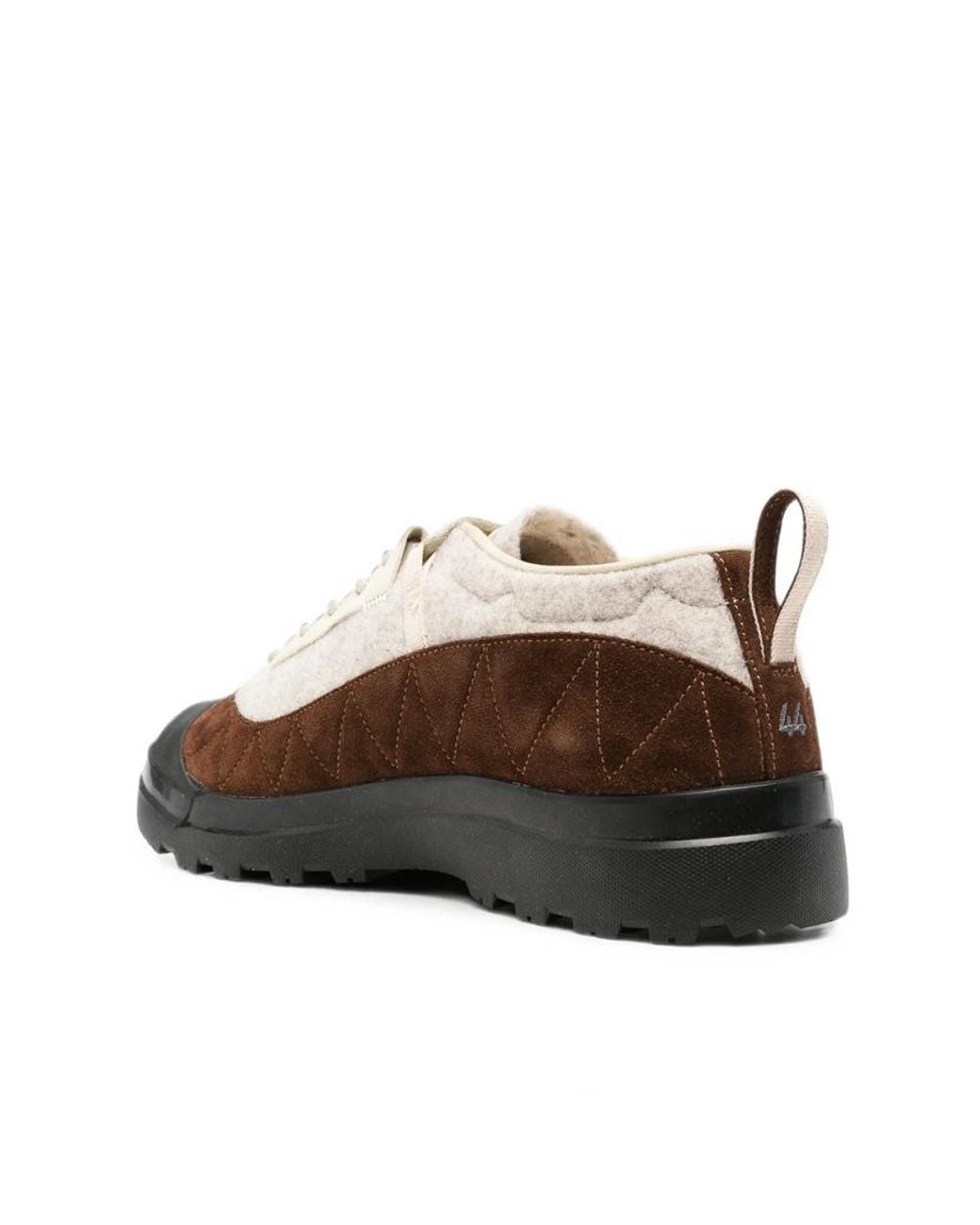 RANRA Brown Round-Toe Sneakers for men