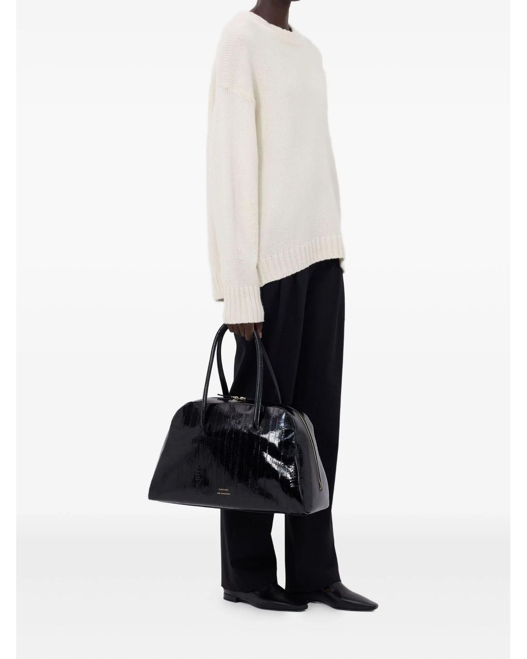 Loulou de Saison White Tino Cashmere Knitwear