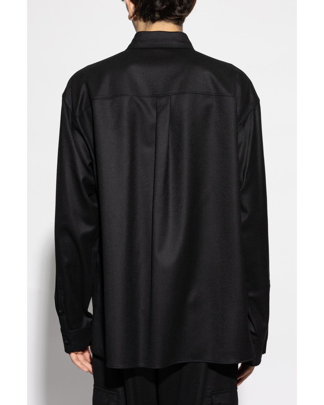 Dolce & Gabbana Black Wool Shirt for men