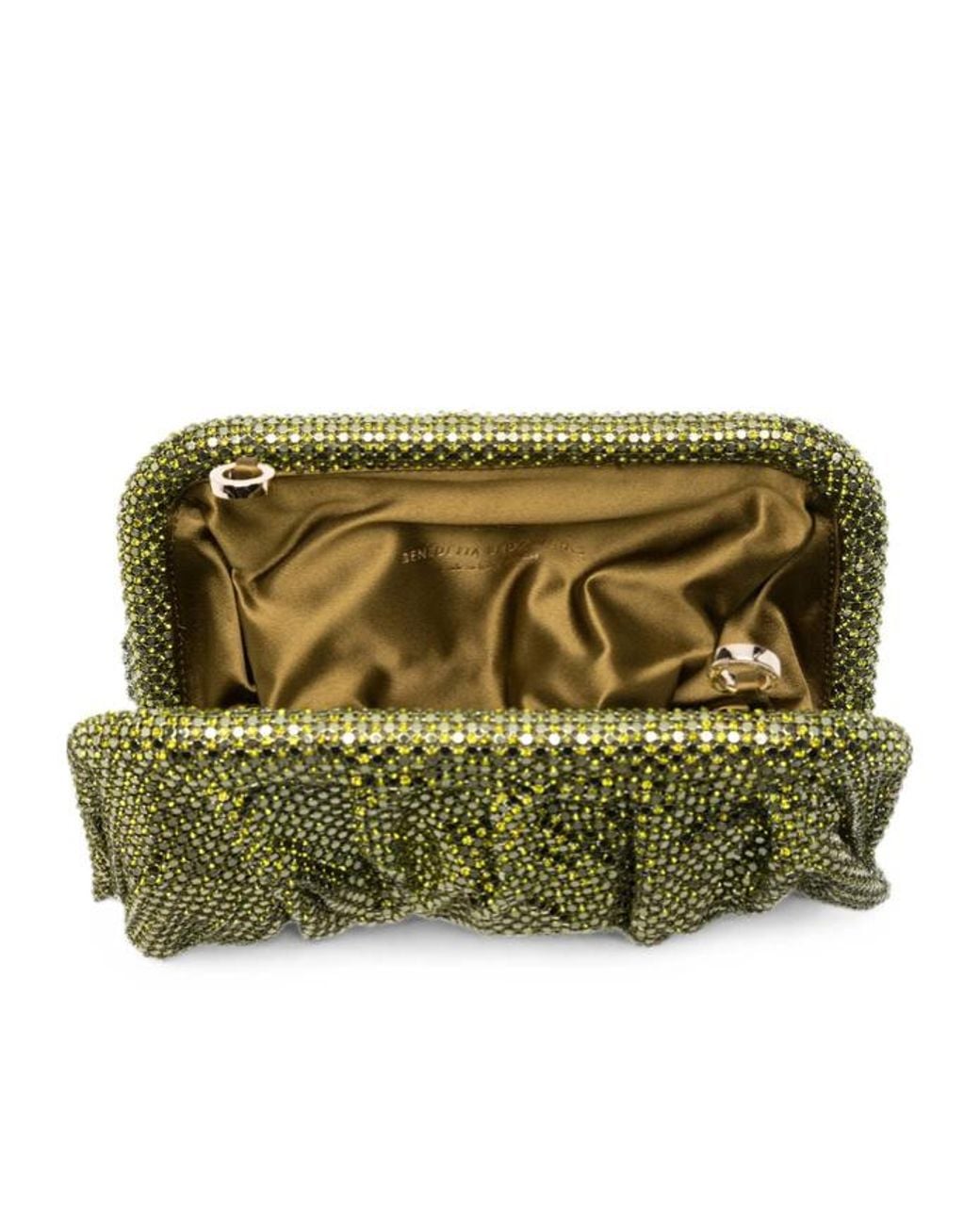 Benedetta Bruzziches Green Draped Clutch