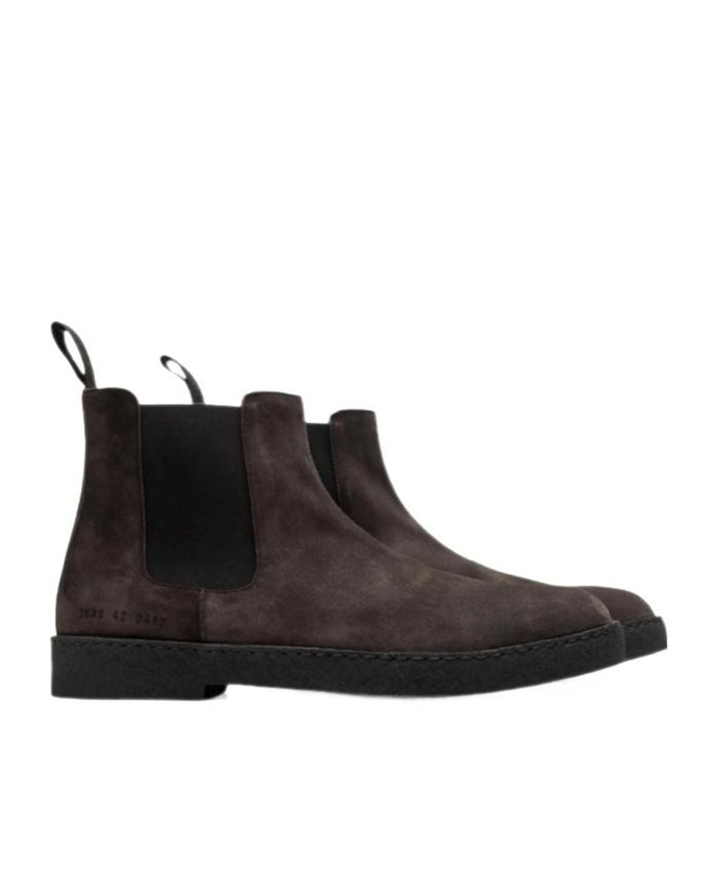 Common Projects Black Round-Toe Boots for men
