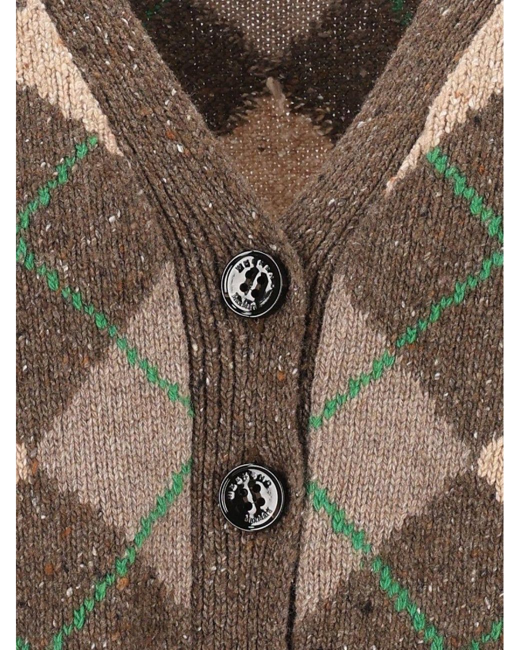 Weekend by Maxmara Multicolor Abile Argyle Cardigan