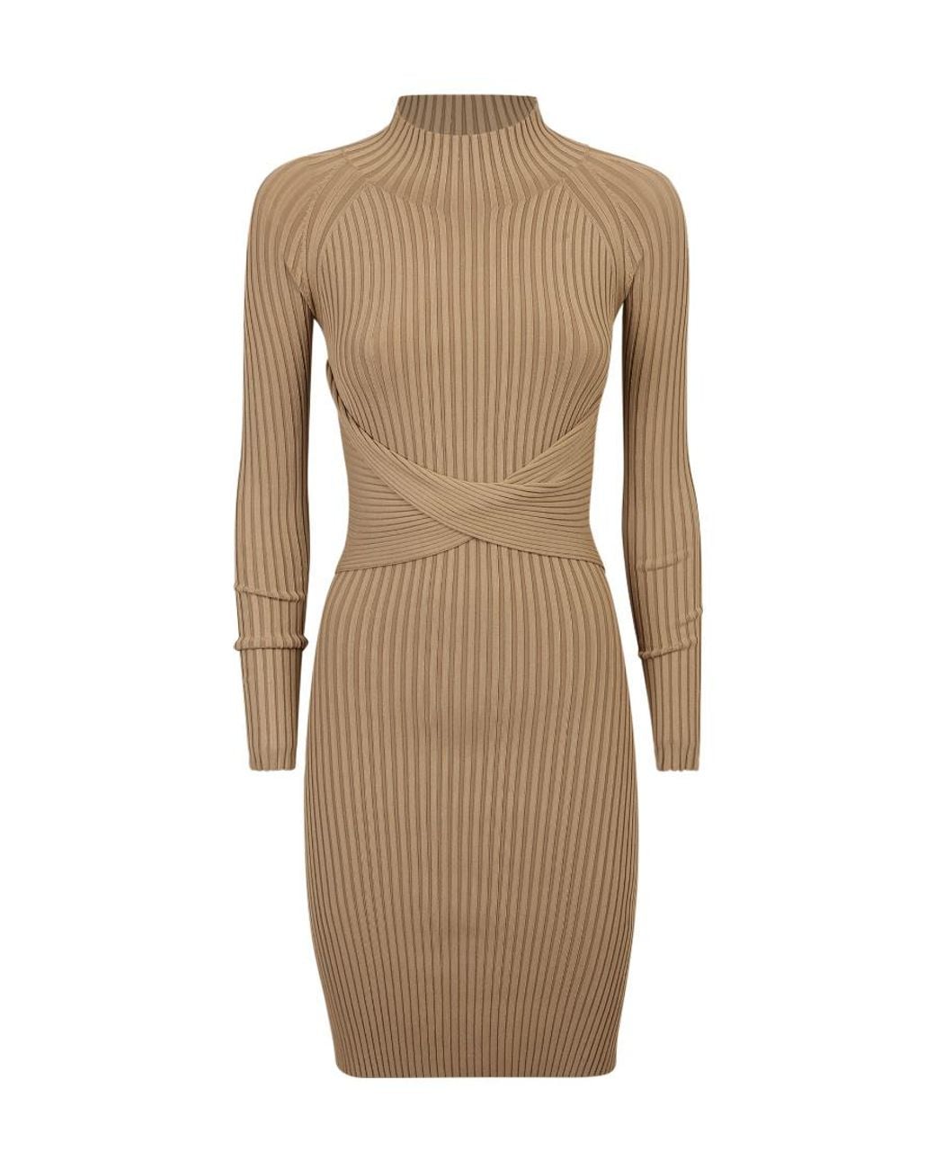 Dion Lee Natural Twist Cut-Out Ribbed Dress
