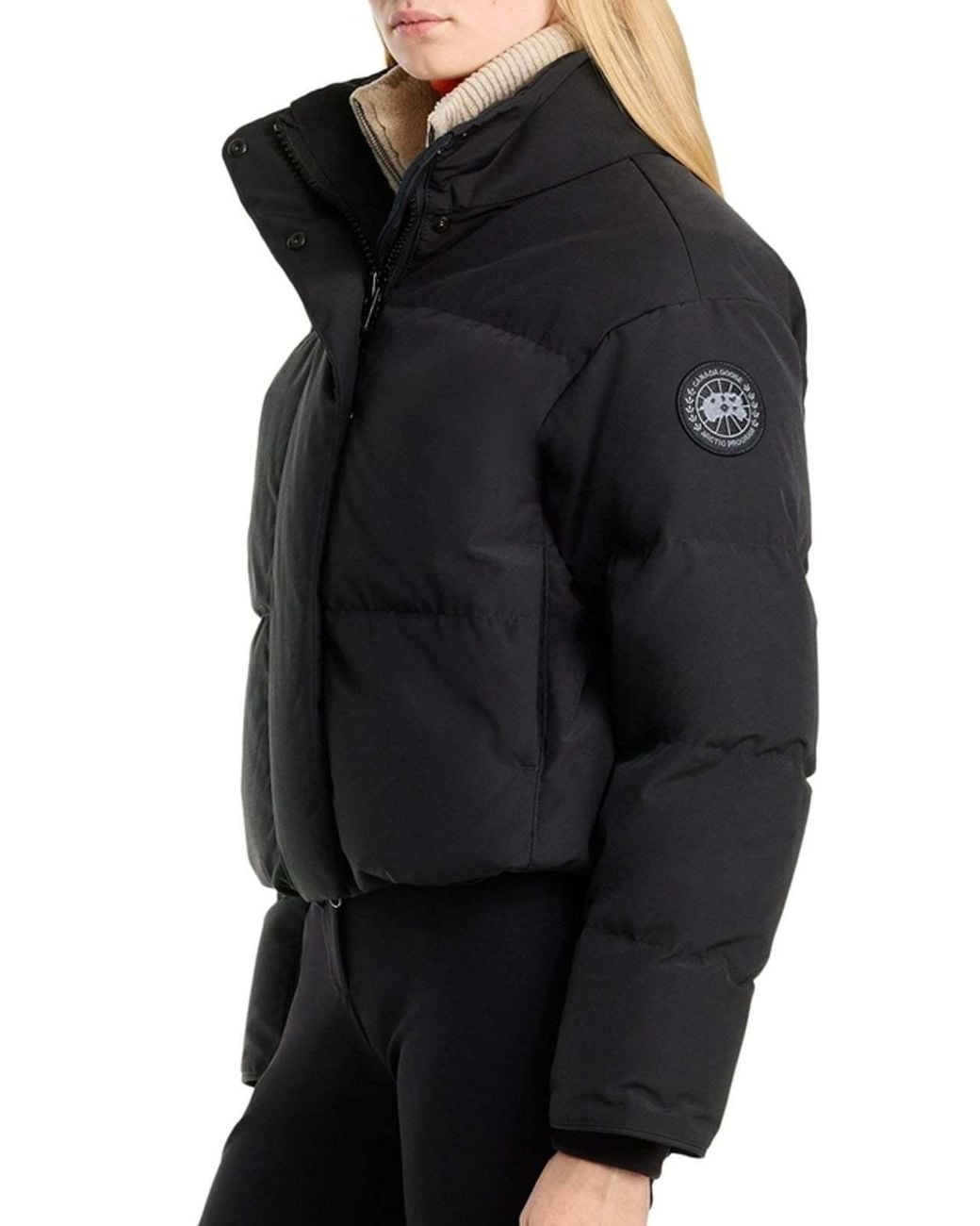 Canada Goose Black Grandview Cropped Jacket