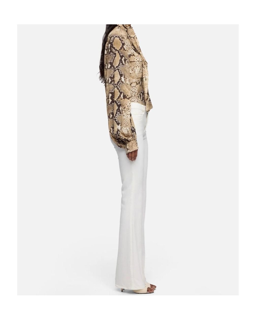 7 For All Mankind White Leggy Bootcut