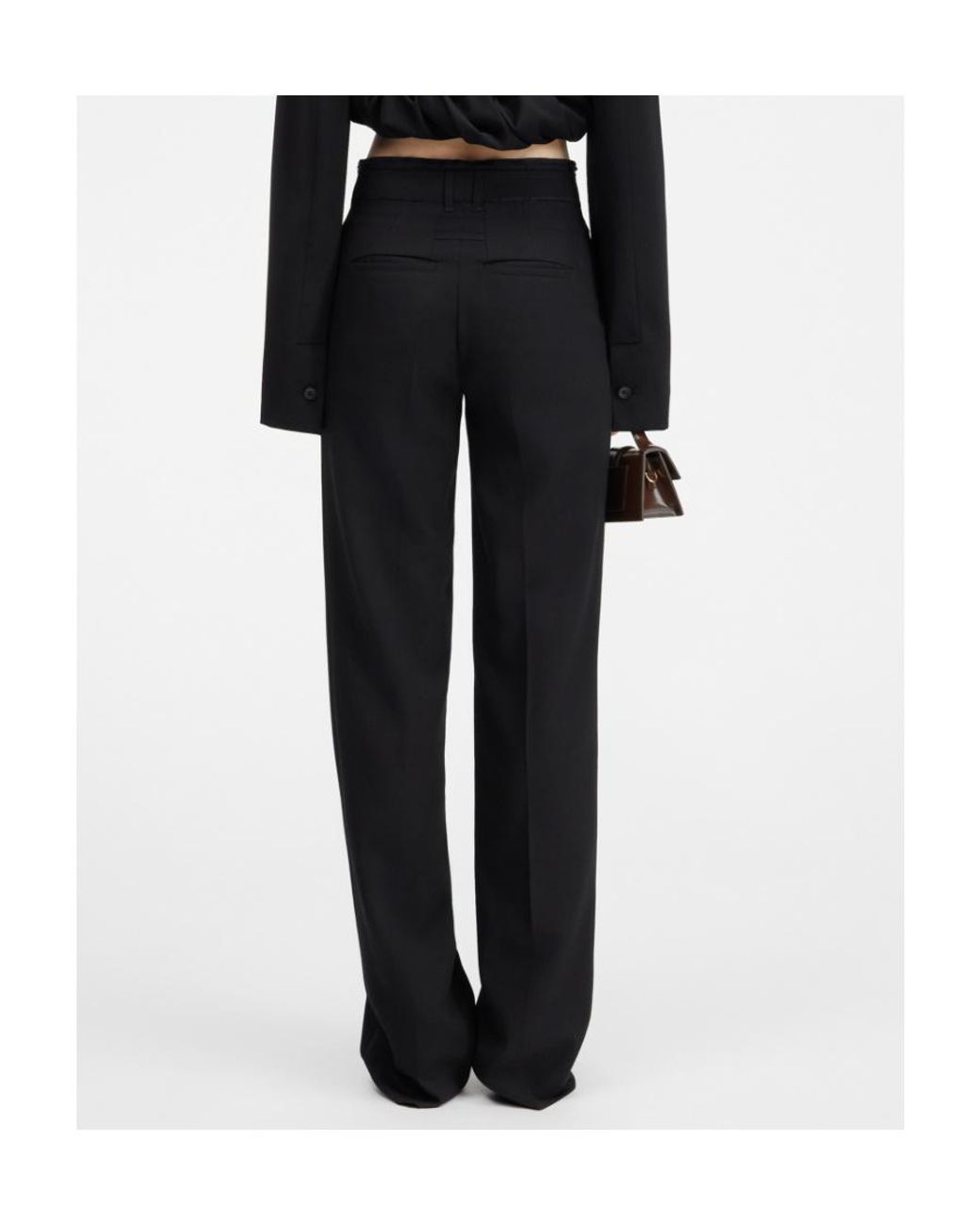 Jacquemus Black Le Pantalon Ficelle Soft Tailored Pants