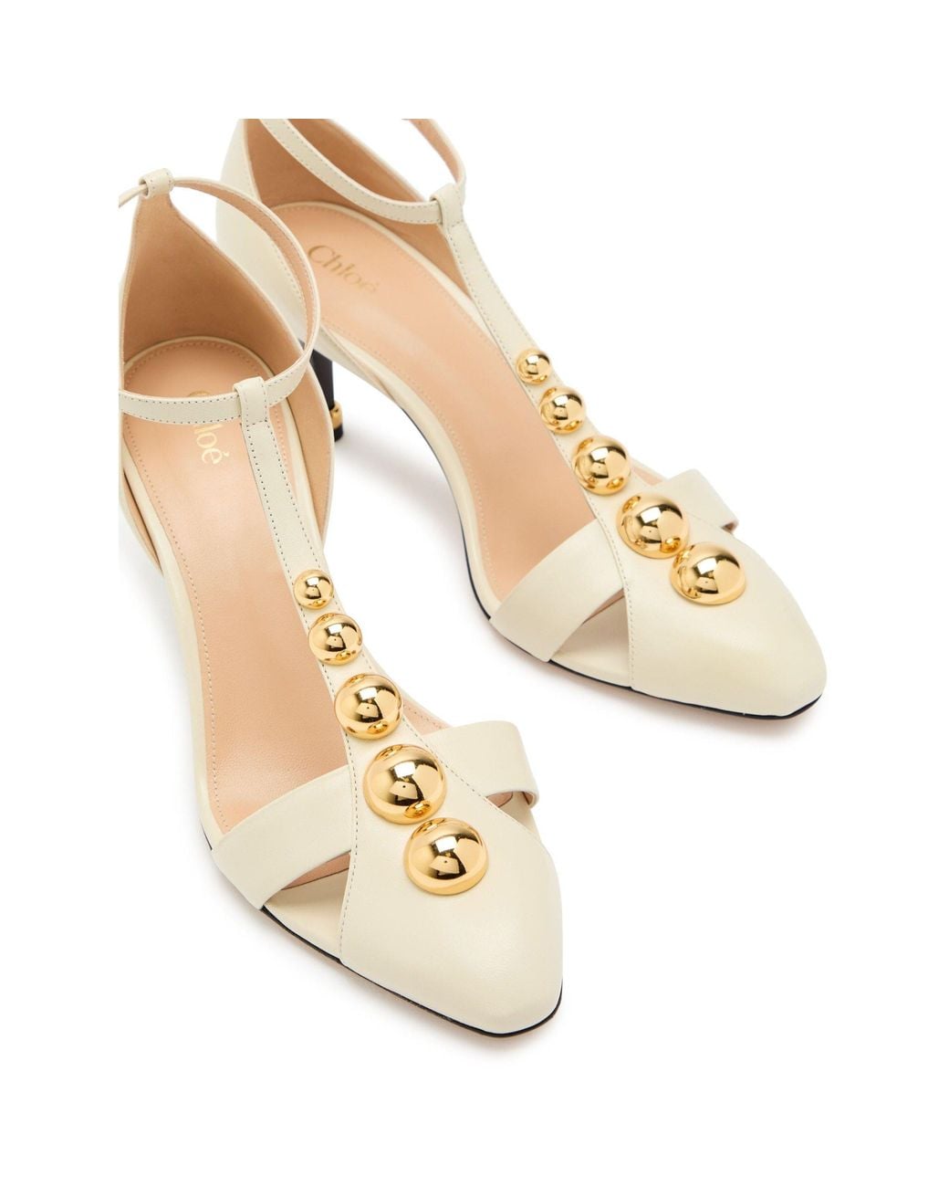 Chloé Metallic Simple High Heels