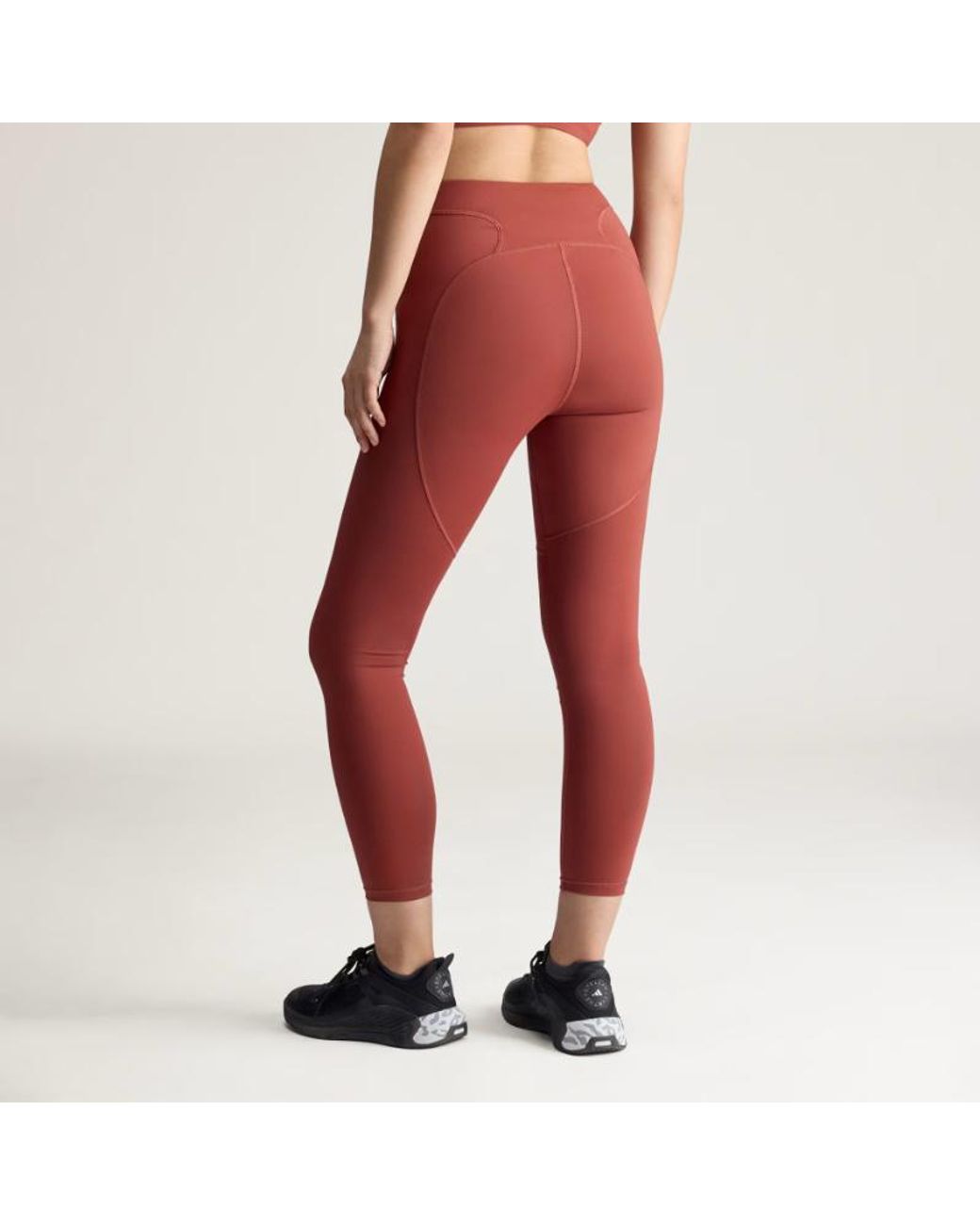 Adidas By Stella McCartney Red Training 7/8 Leggings