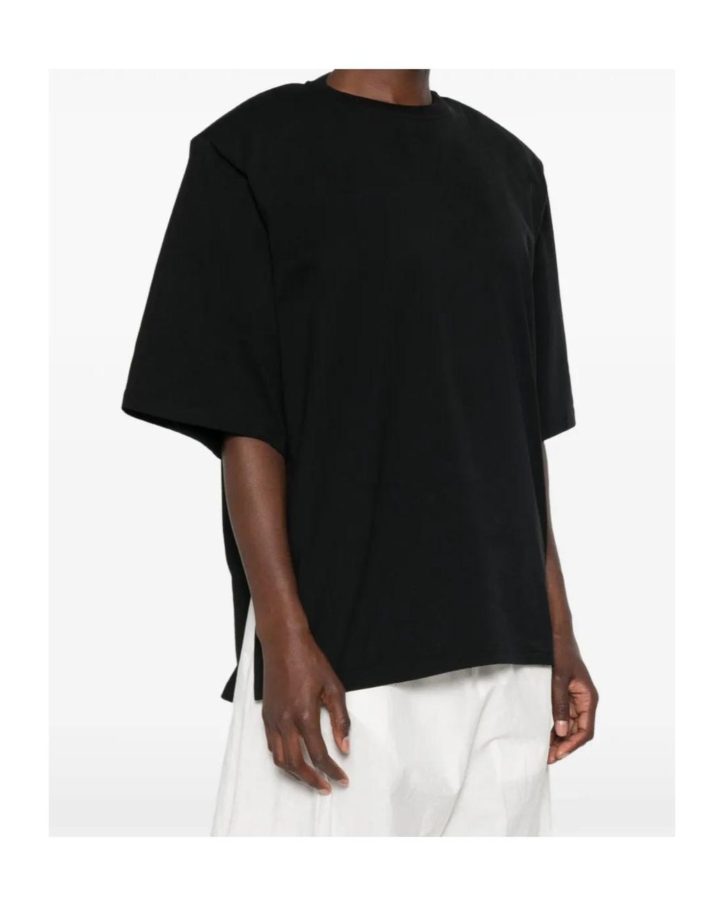 Frankie Shop Black Anira Padded T-Shirt