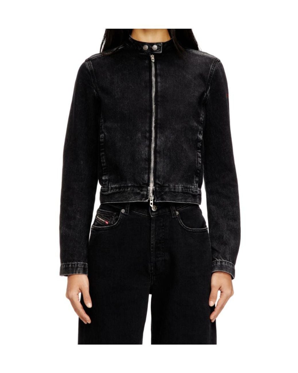 DIESEL Black De Mornin Fitted Denim Jacket