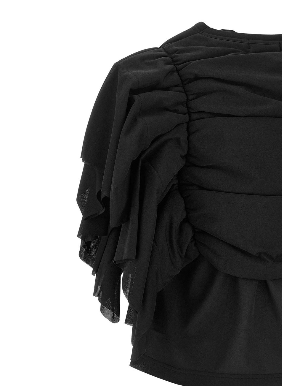 Comme des Garçons Black Comme Des Garçons Ruffle Detailed Top