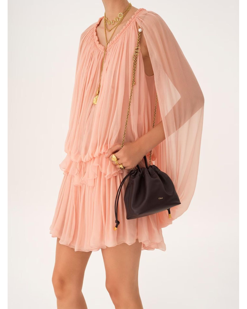Chloé Brown Chloé Icons Mini Shoulder Bag
