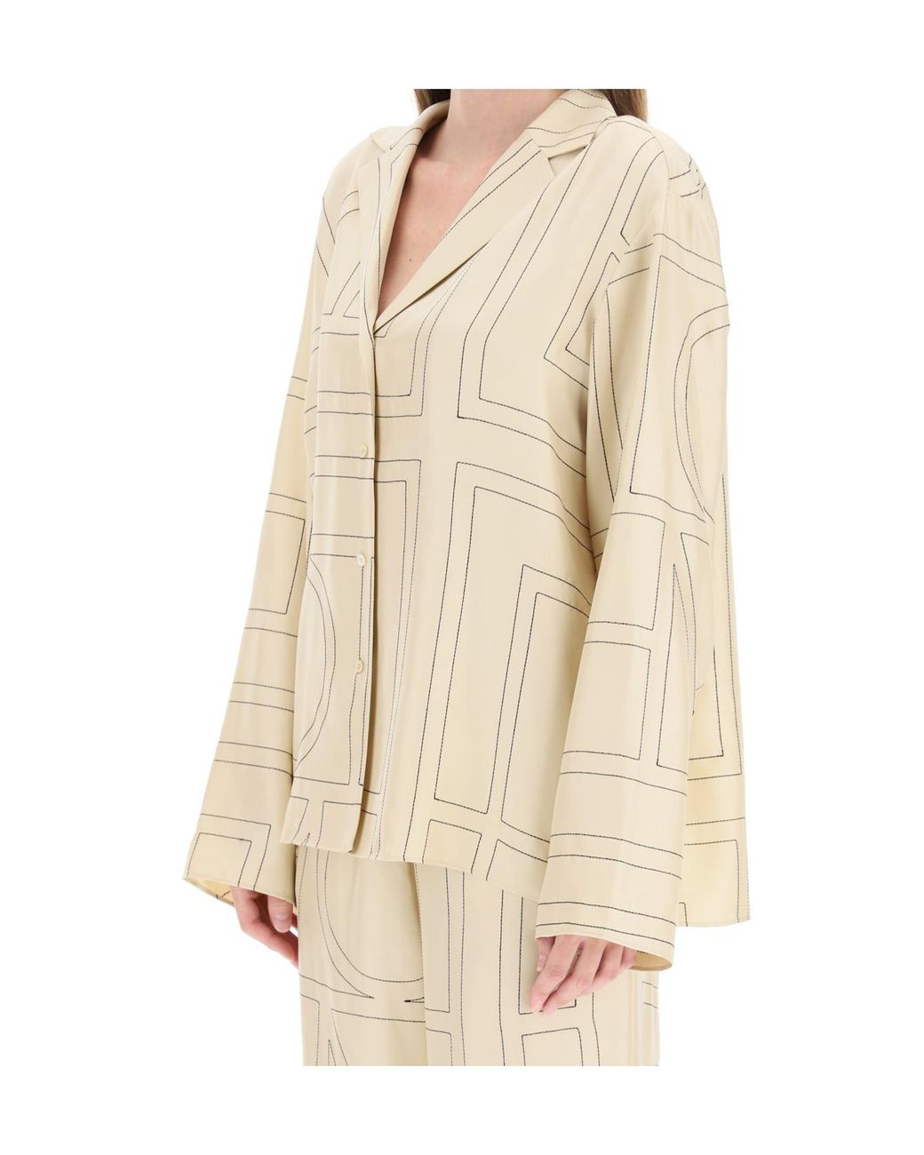 Totême  Natural Totême Sanville Long Sleeved Shirt