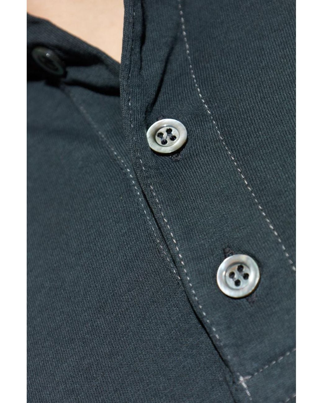 Maison Margiela Black Short-Sleeved Polo Shirt for men