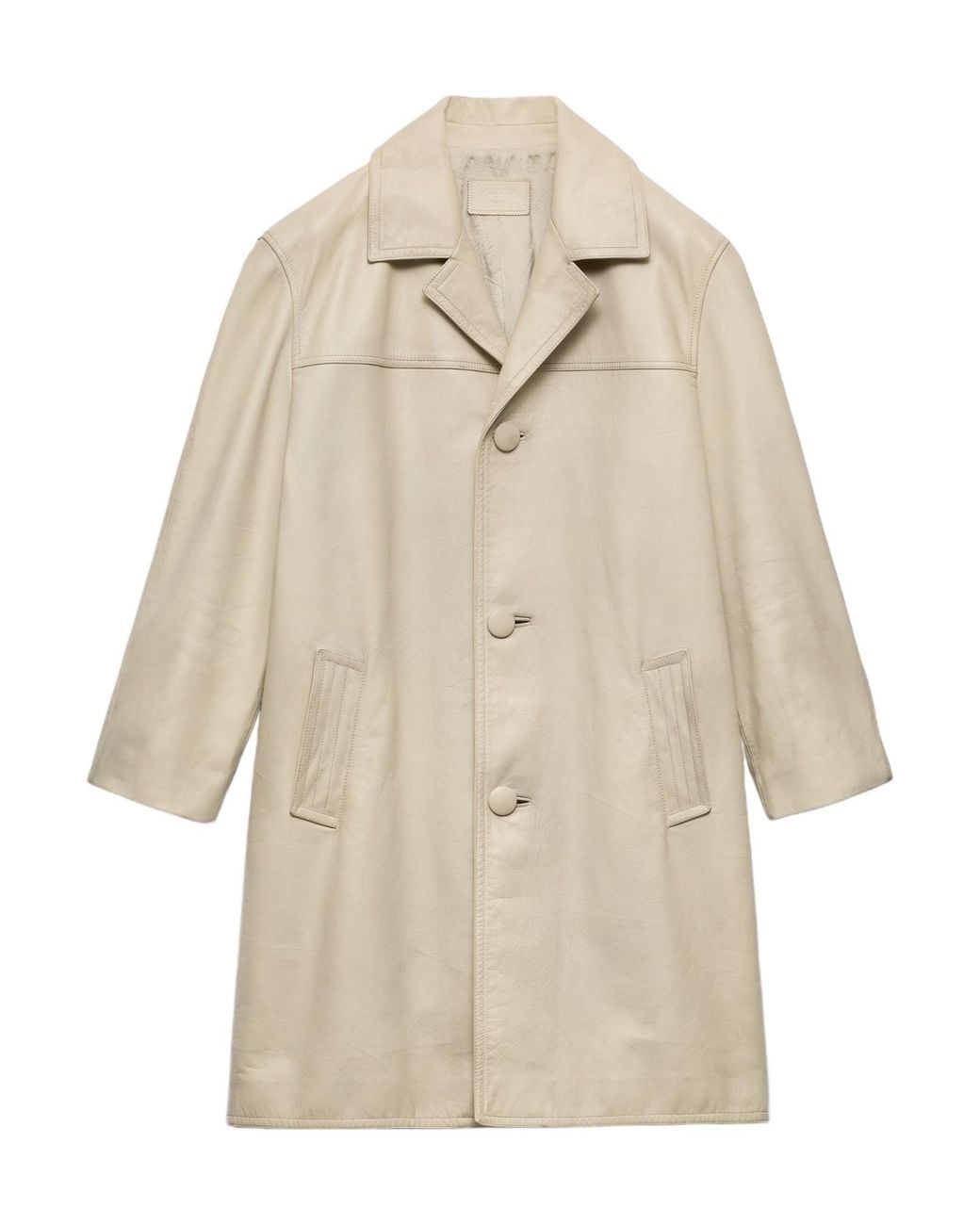 Prada Natural Leather Coat for men