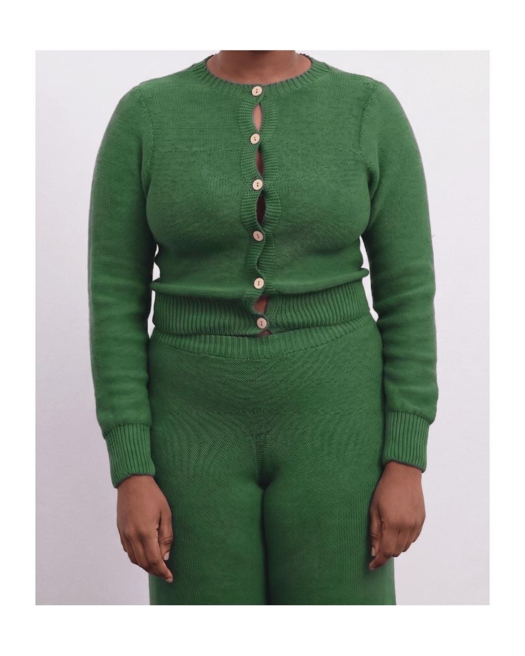 Baserange Green Long Sleeve Sweater