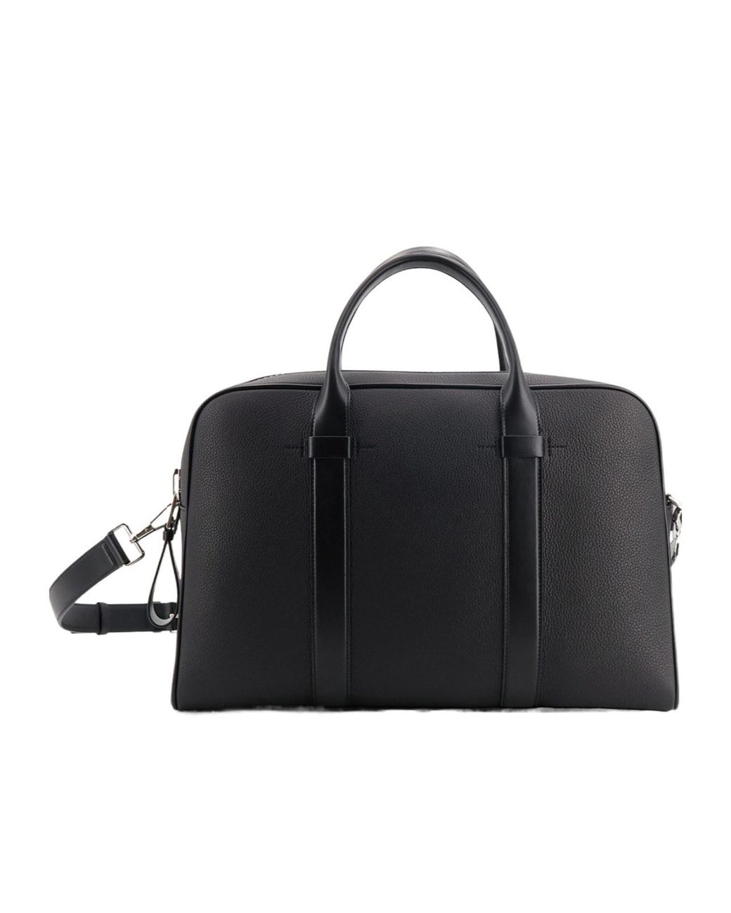 Tom Ford Black Top Handle Laptop Bag for men