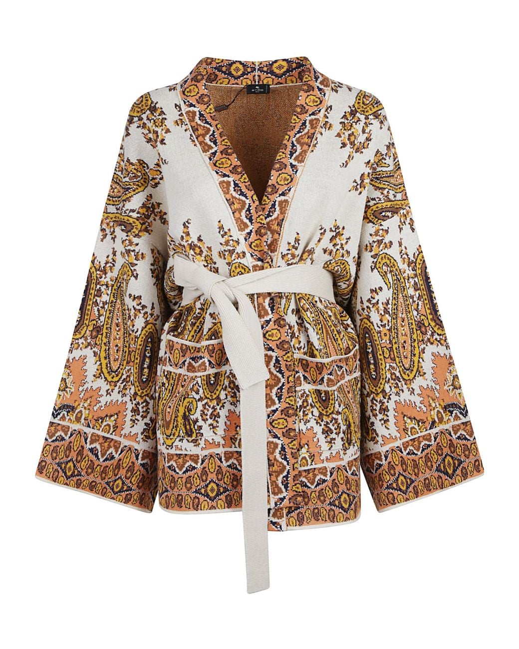 Etro Brown Belted Cape