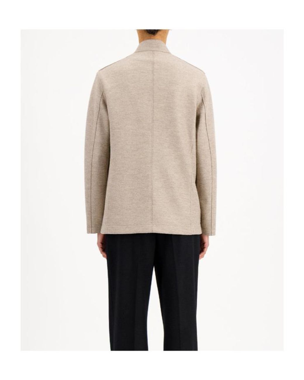 Harris Wharf London Natural Nehru Jacket