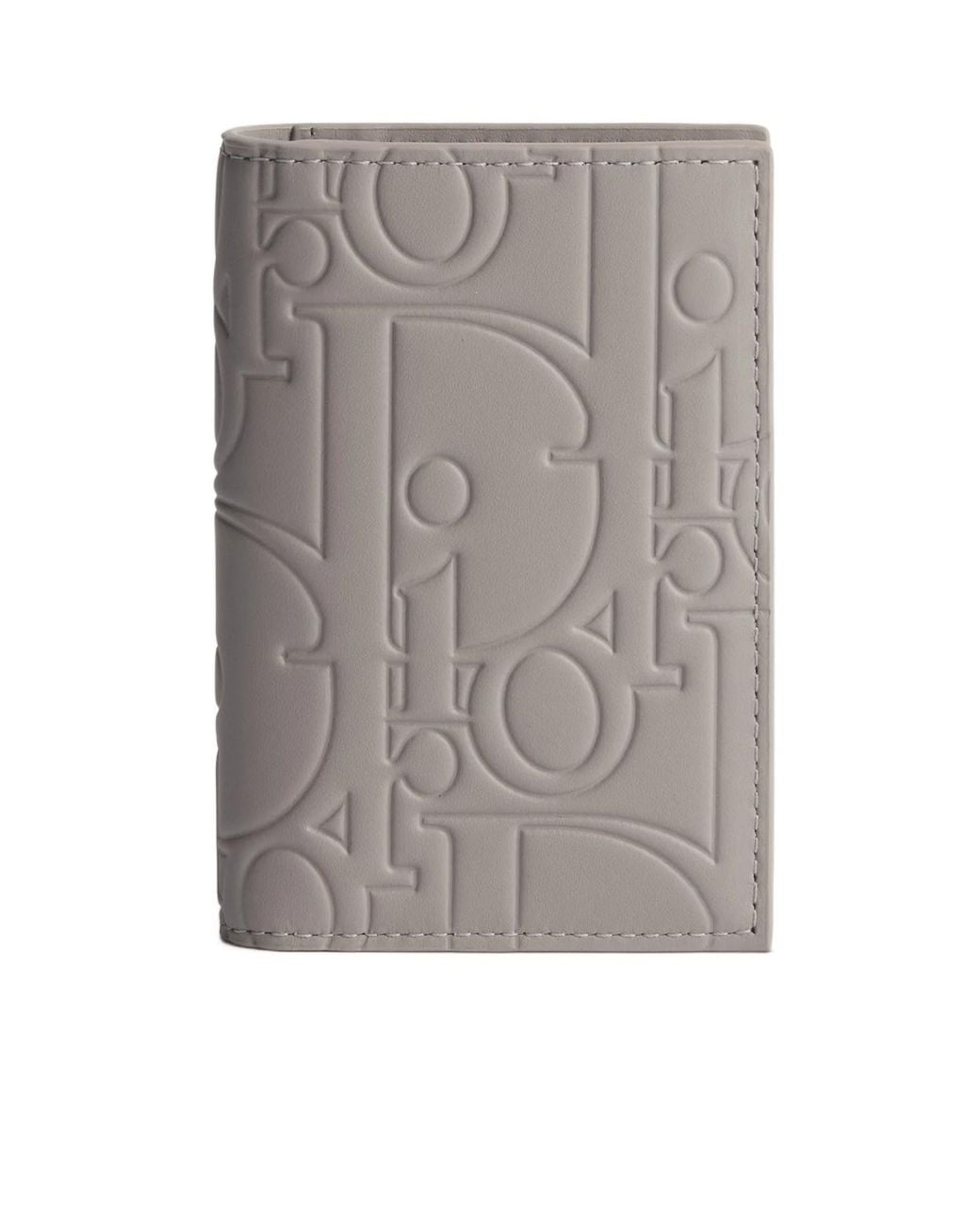 Dior Gray Bifold Card Holder for men
