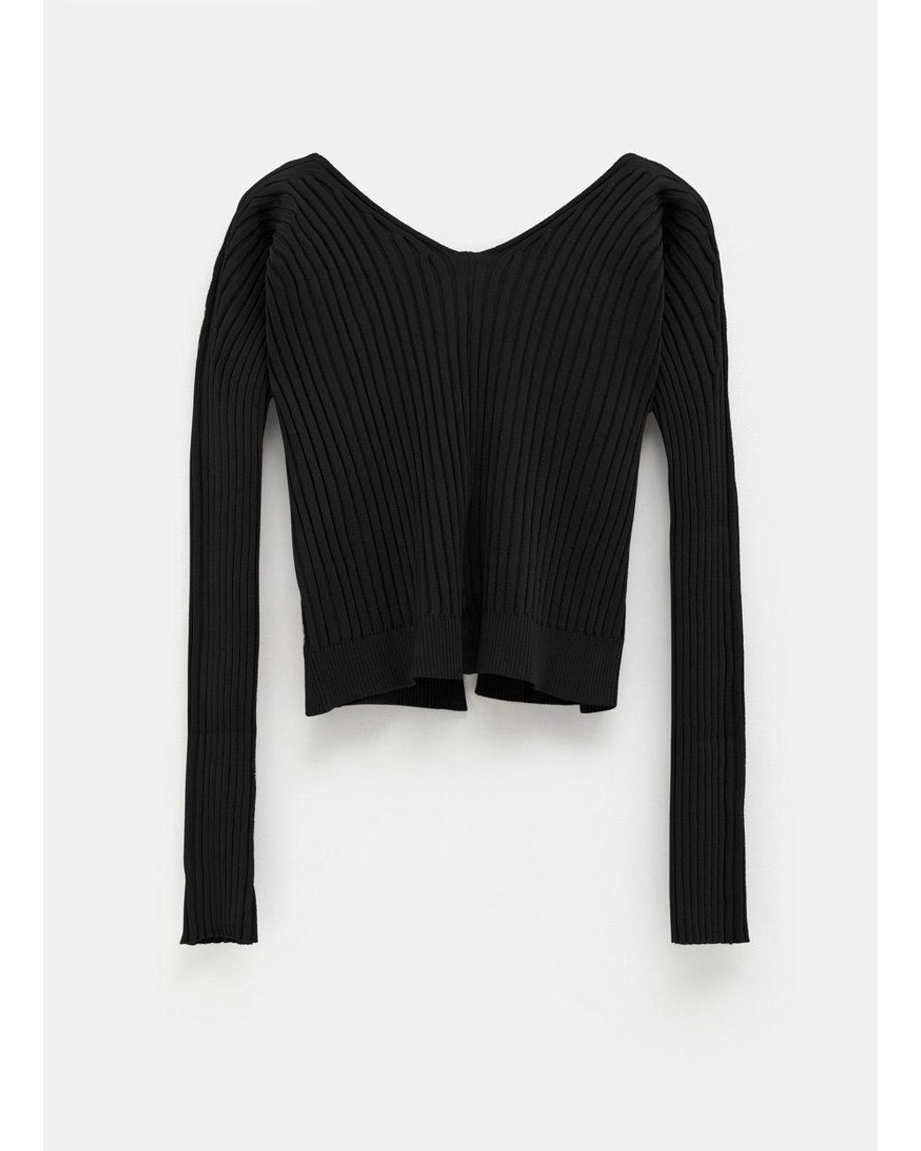 Jacquemus Black Logo Plaque Long-Sleeved Cardigan