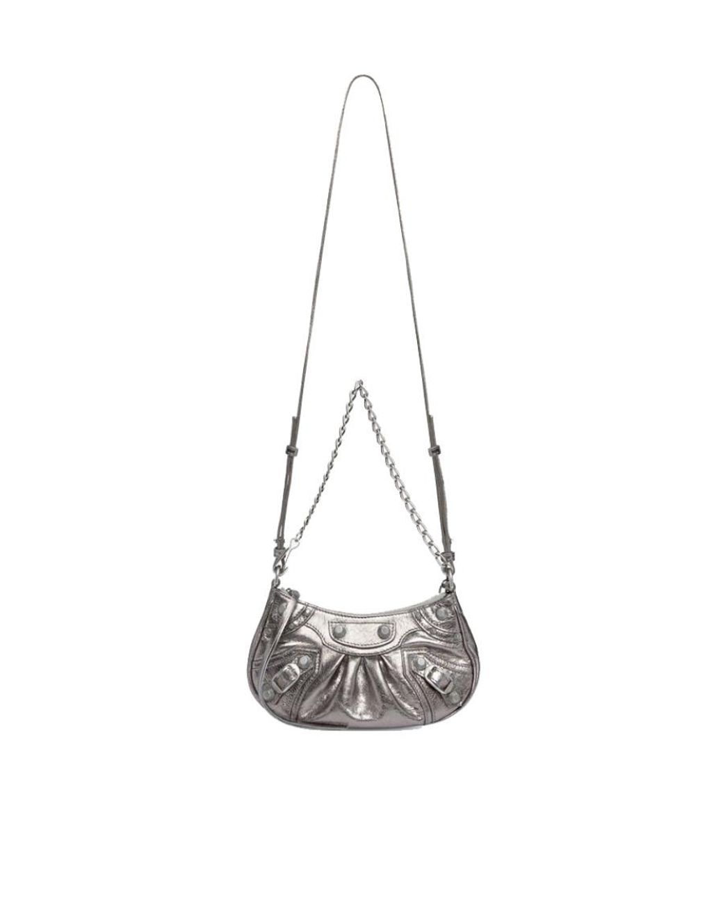 Balenciaga Gray Le Cagole Mini Shoulder Bag