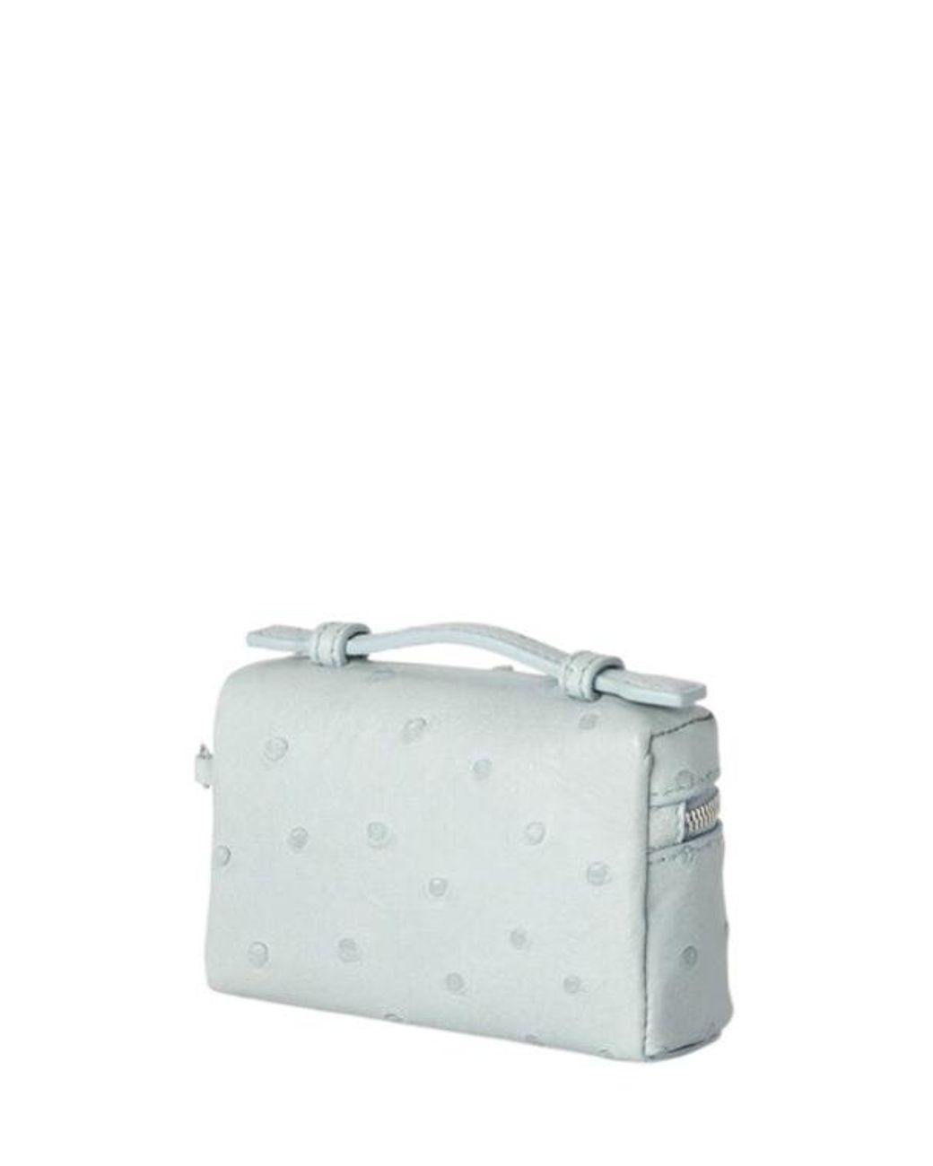 Loro Piana Blue Zippered Key Bag