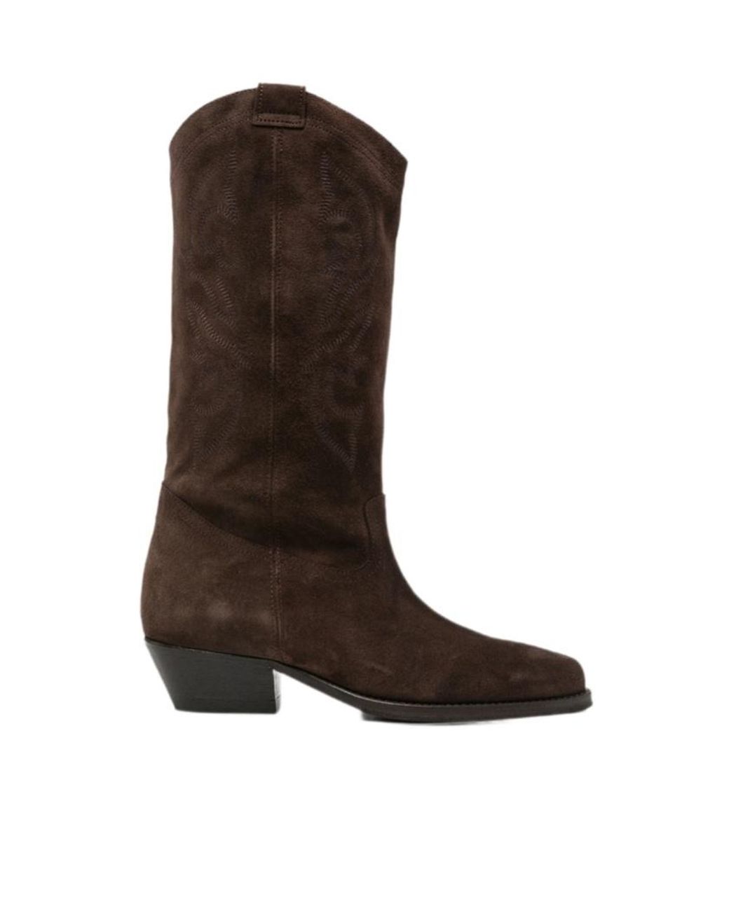 Ba&sh Brown Pointed-Toe Ankle Boots