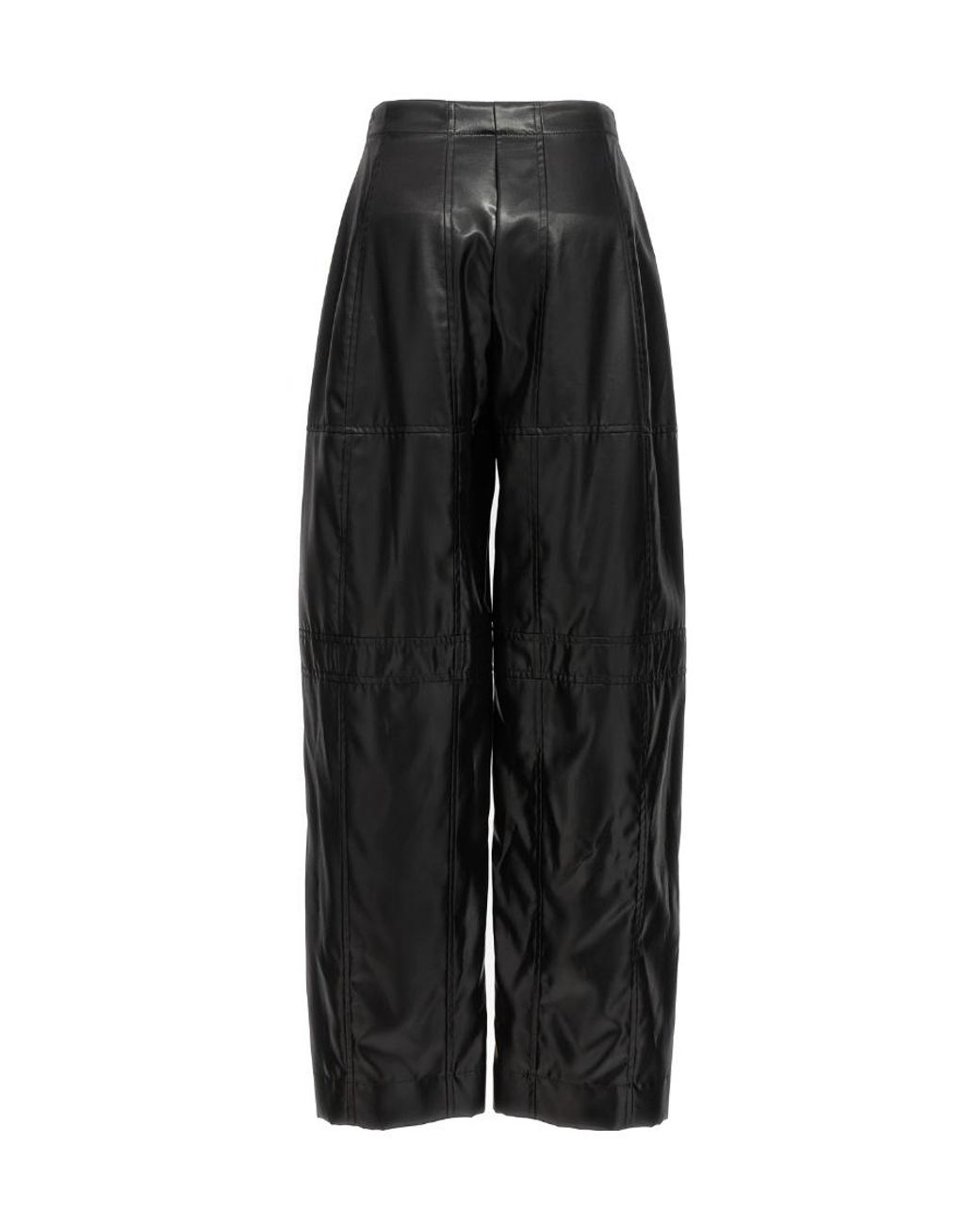 Jil Sander Black Panelled Design Straight Leg Pants