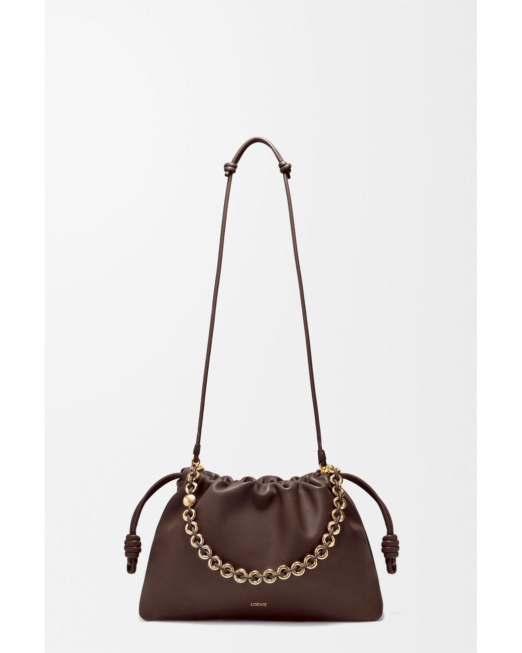 Loewe Brown Large Flamenco Soft Nappa Lamb Leather Purse