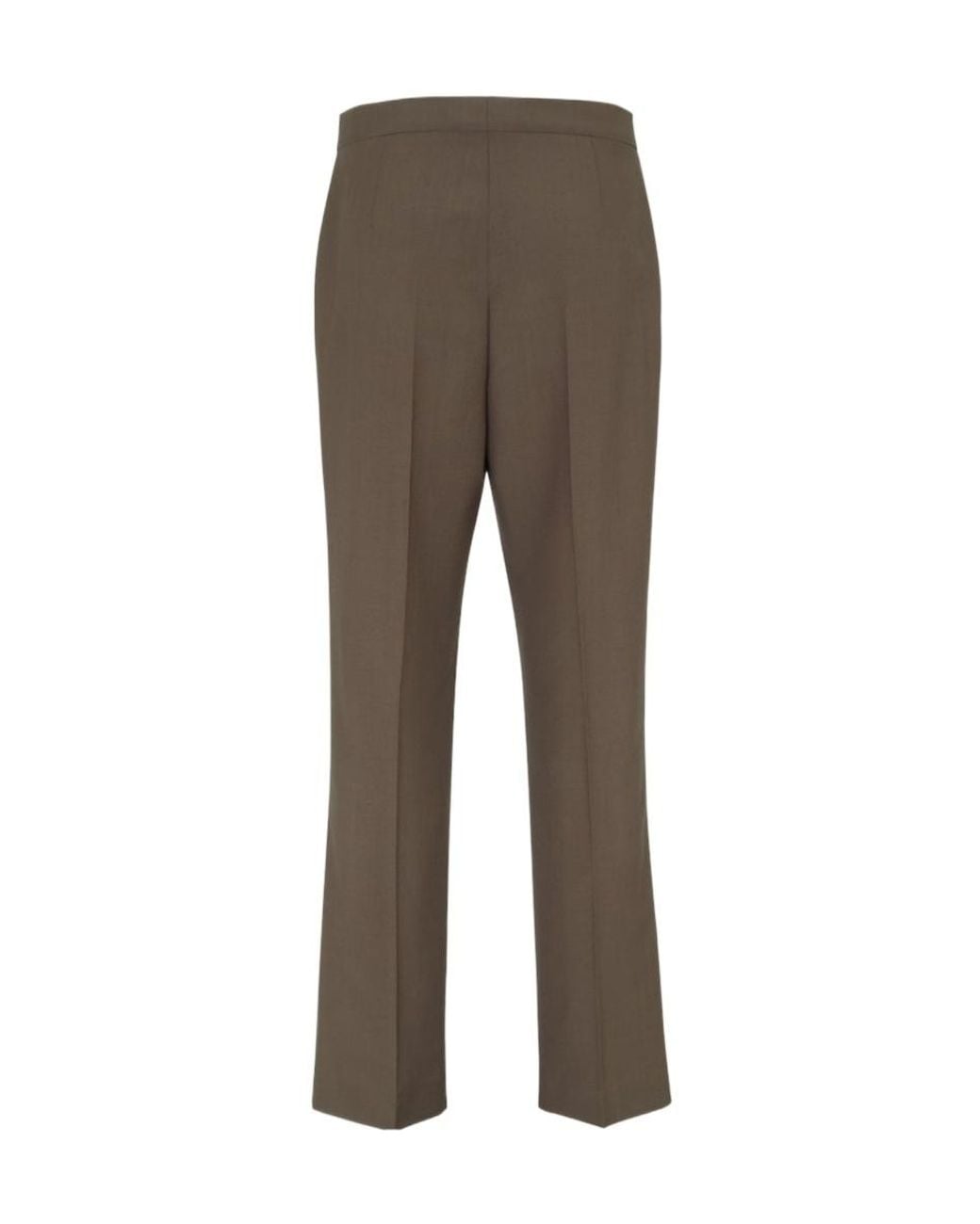 Fendi Gray Straight-Leg Tailored Trousers