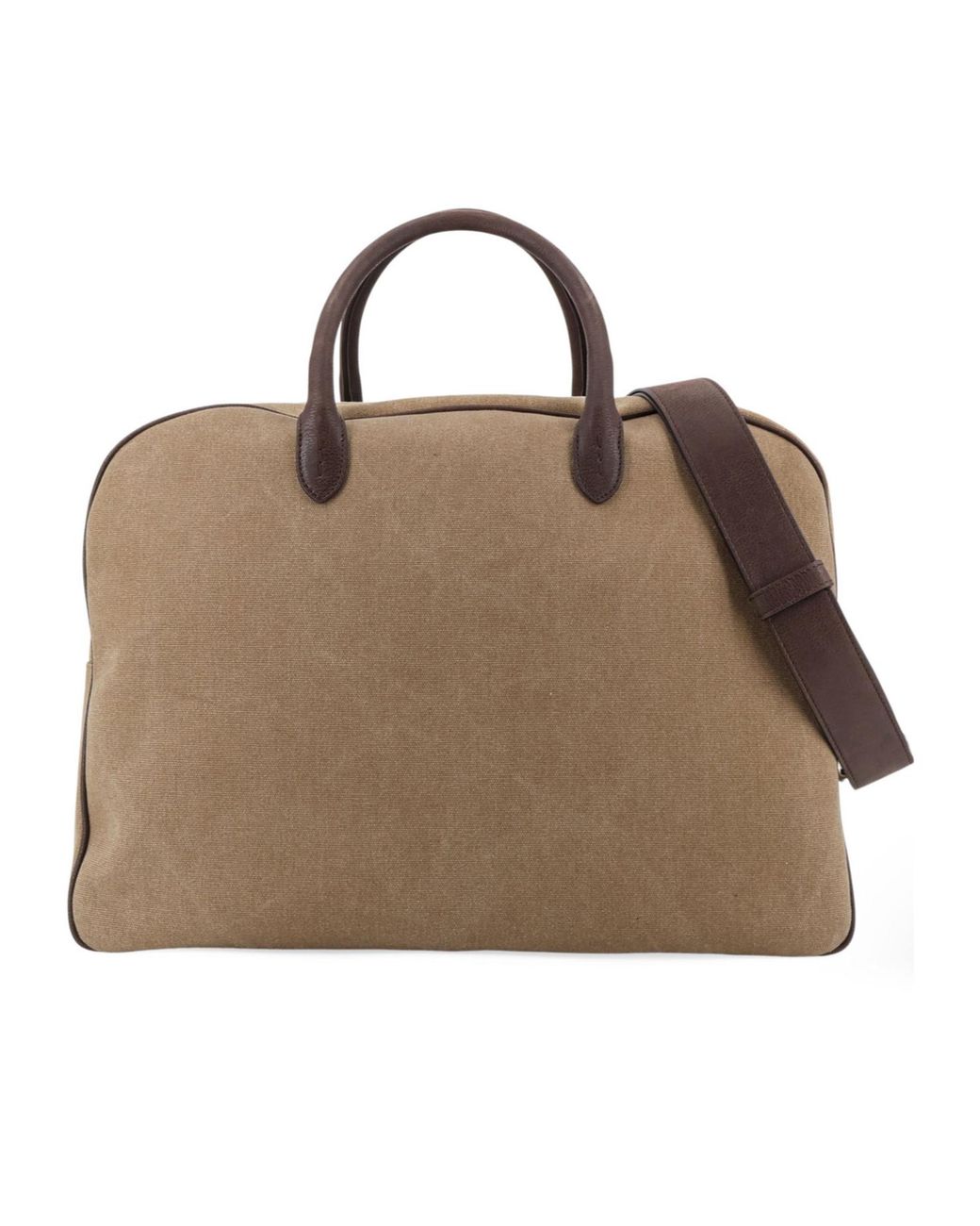 Orciani Brown Front Pocket Laptop Bag for men