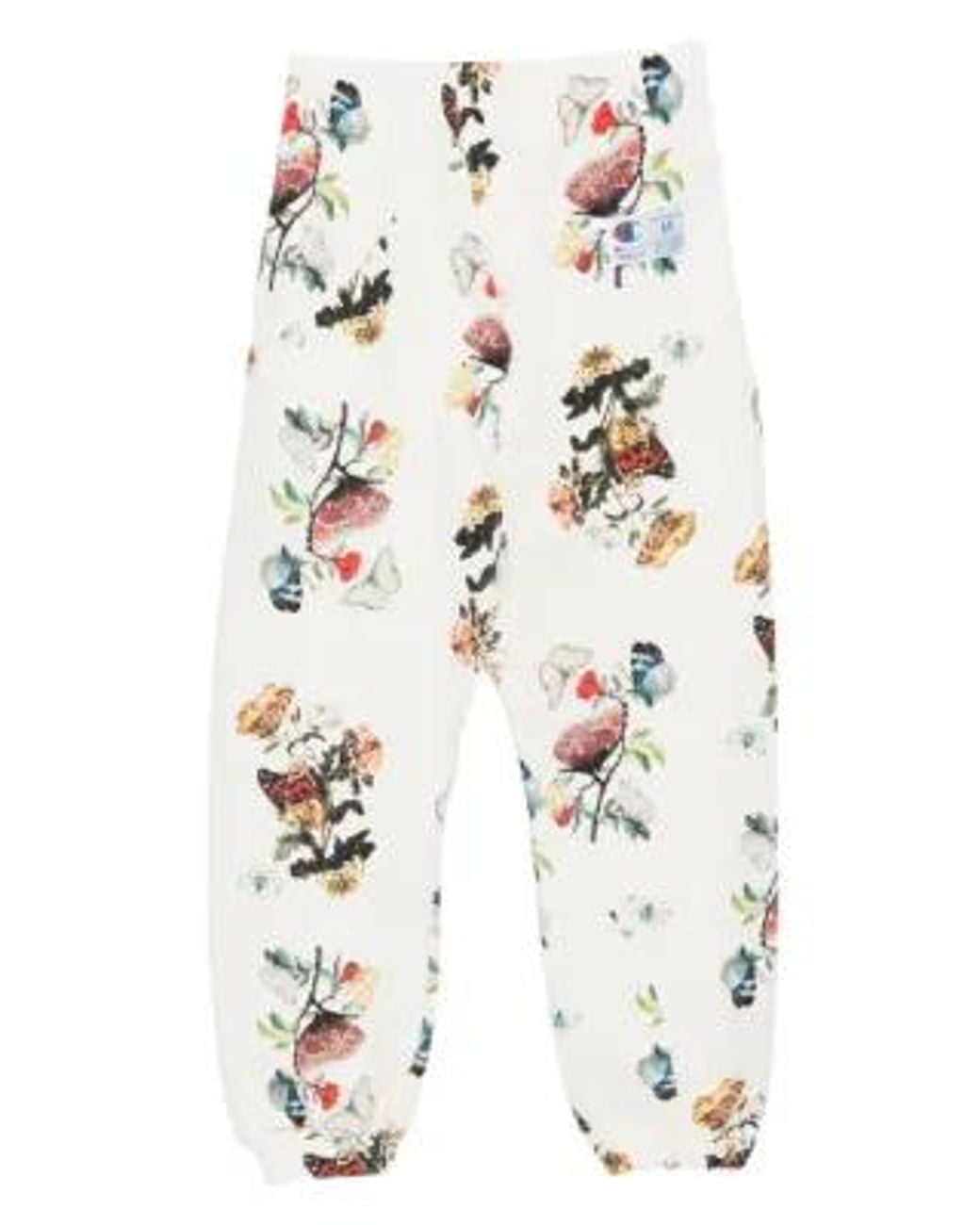 Undercover White X Champion Floral-Print Track Pants