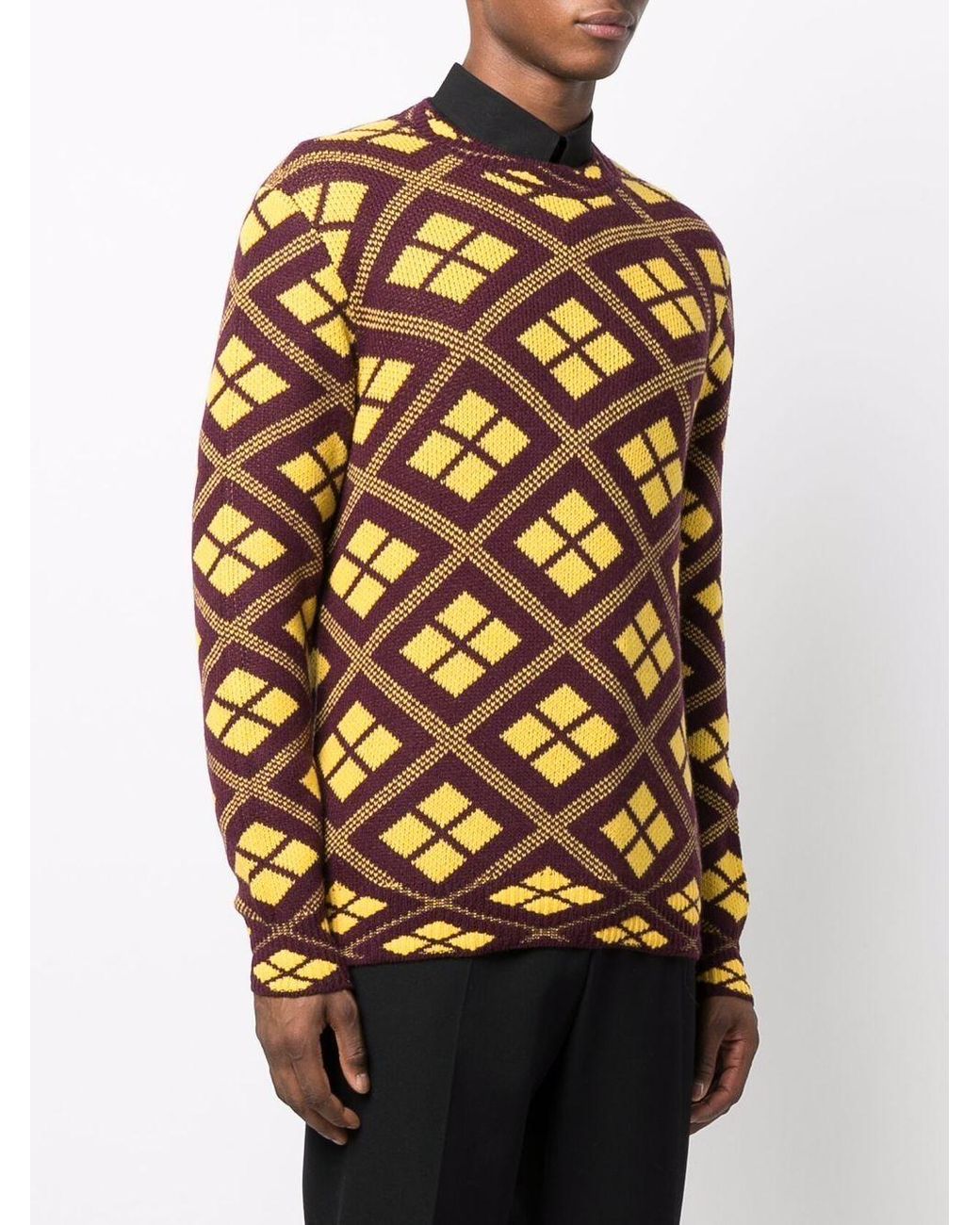 トップス PRADA 15ss geometric knit Prada Knit Top - Men's 54 – Fashionably Yours