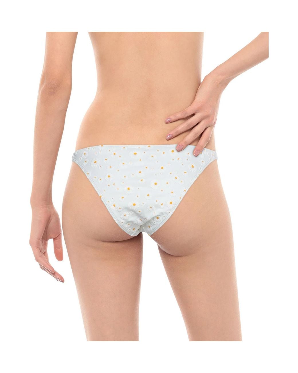 Tory Burch White Floral Print Bikini Bottoms