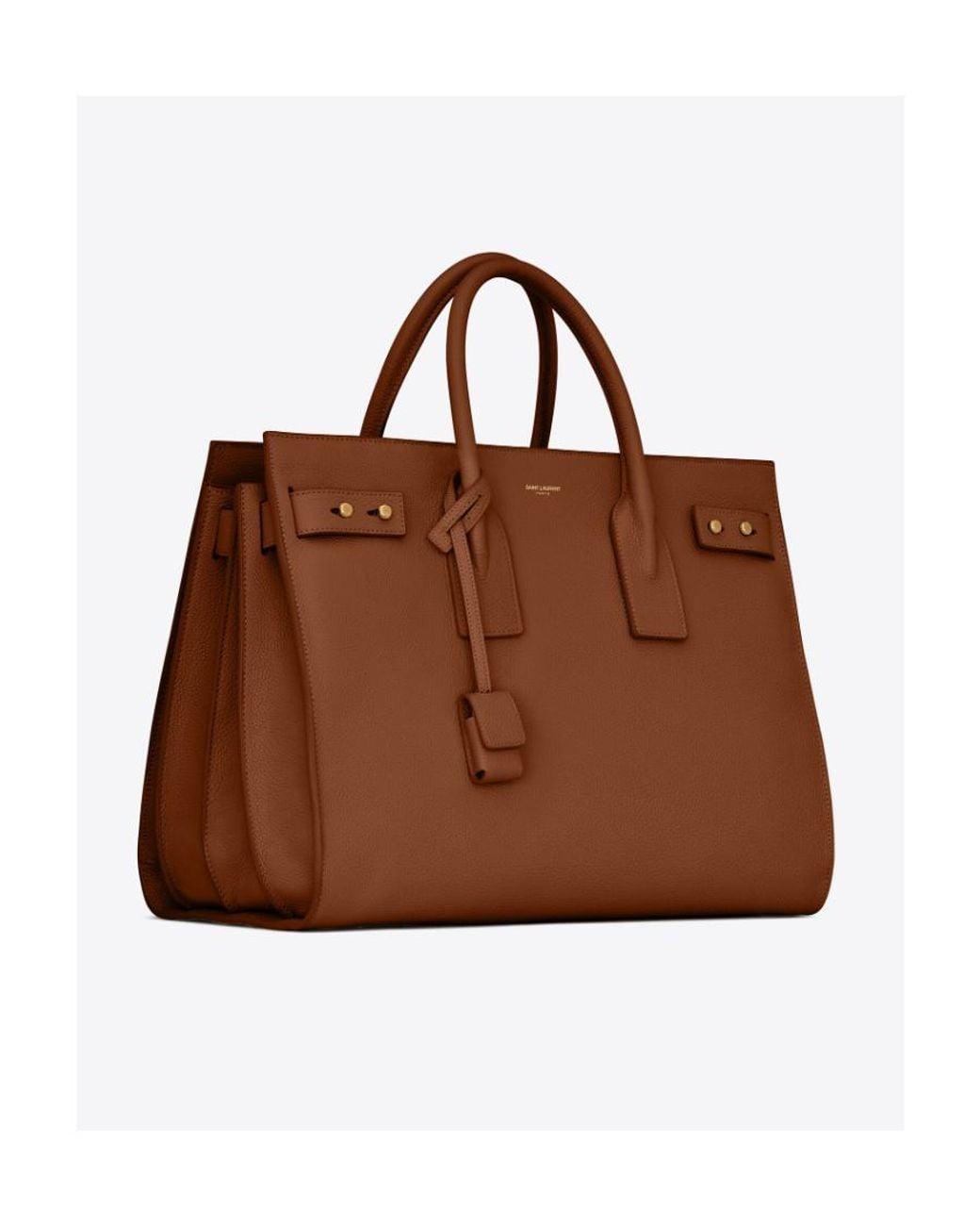 Saint Laurent Brown Sac De Jour Supple Medium Tote Bag