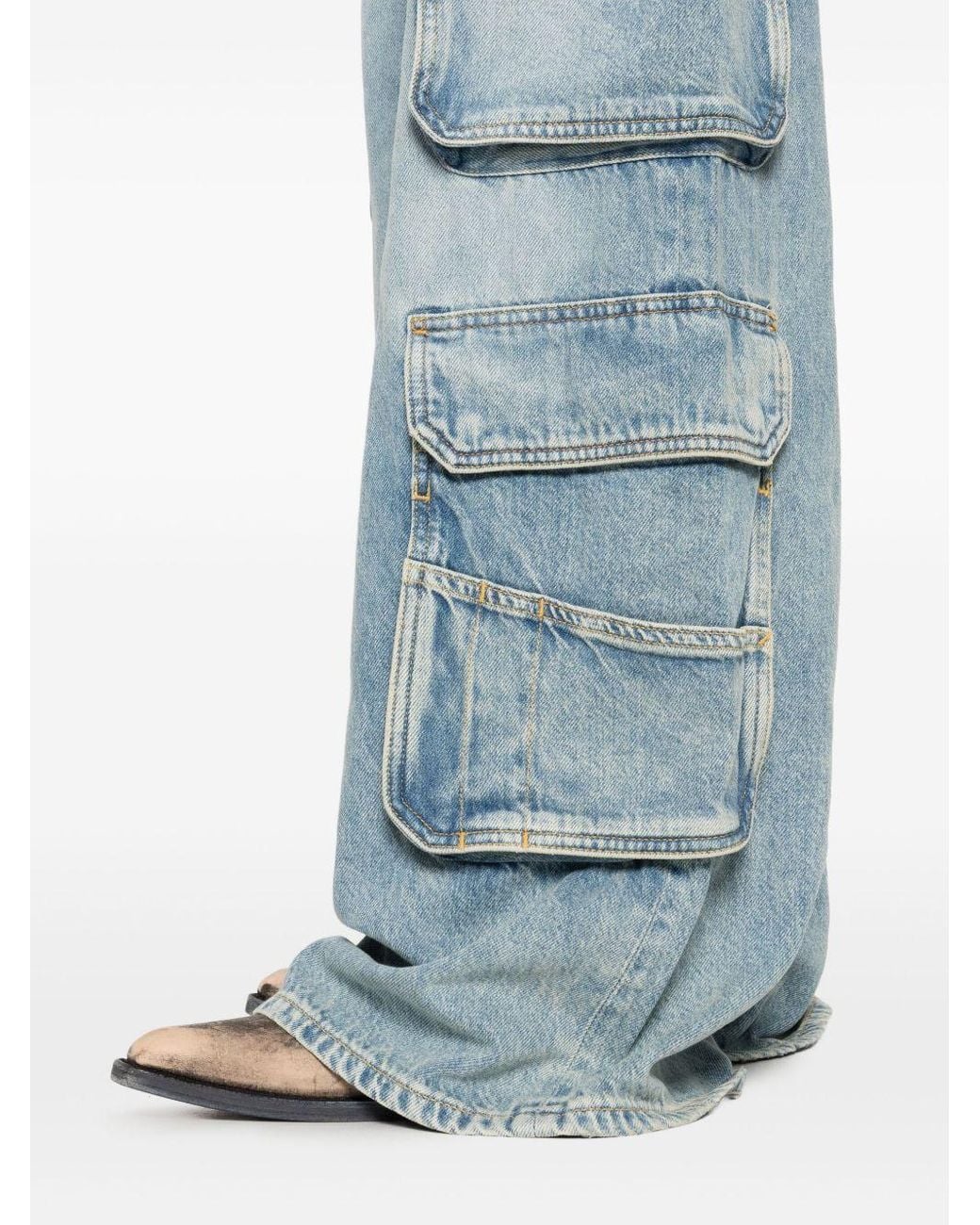 DIESEL Blue D-Sire Straight Leg Cargo Jeans