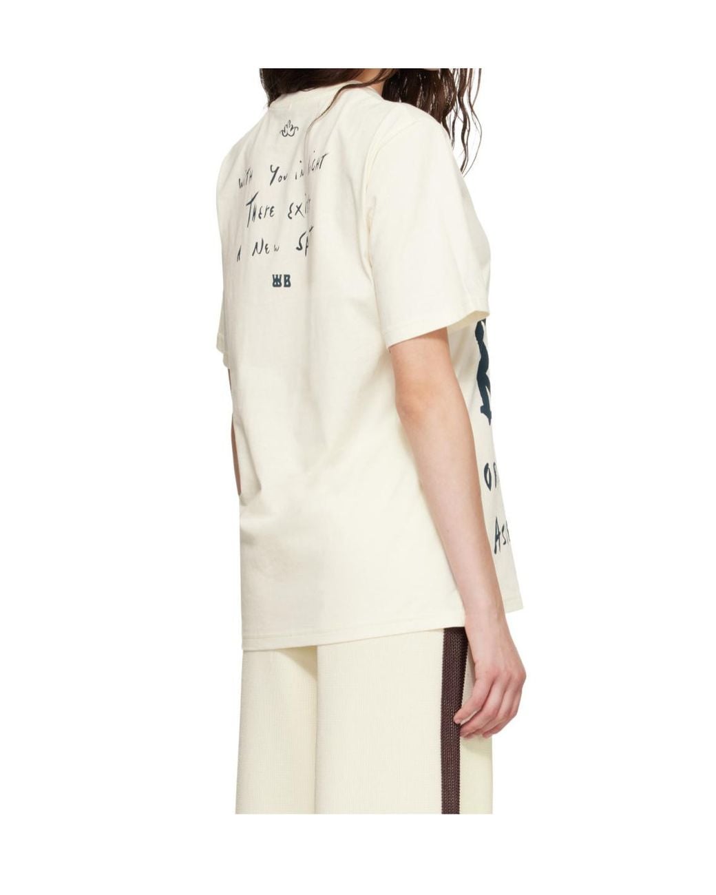 Wales Bonner Natural Morning Raga Print T-Shirt