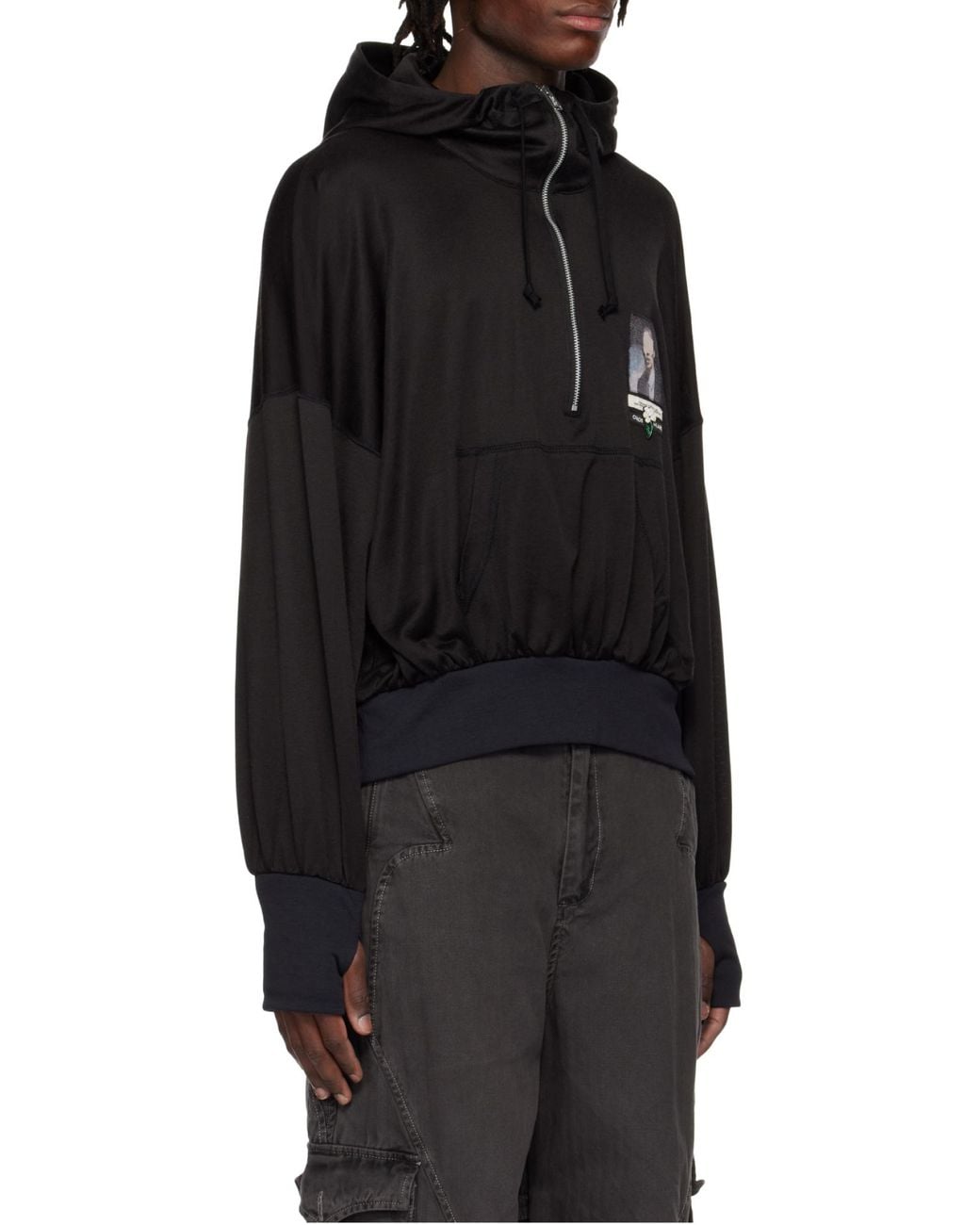 Undercover Black Long Sleeve Hoodie for men